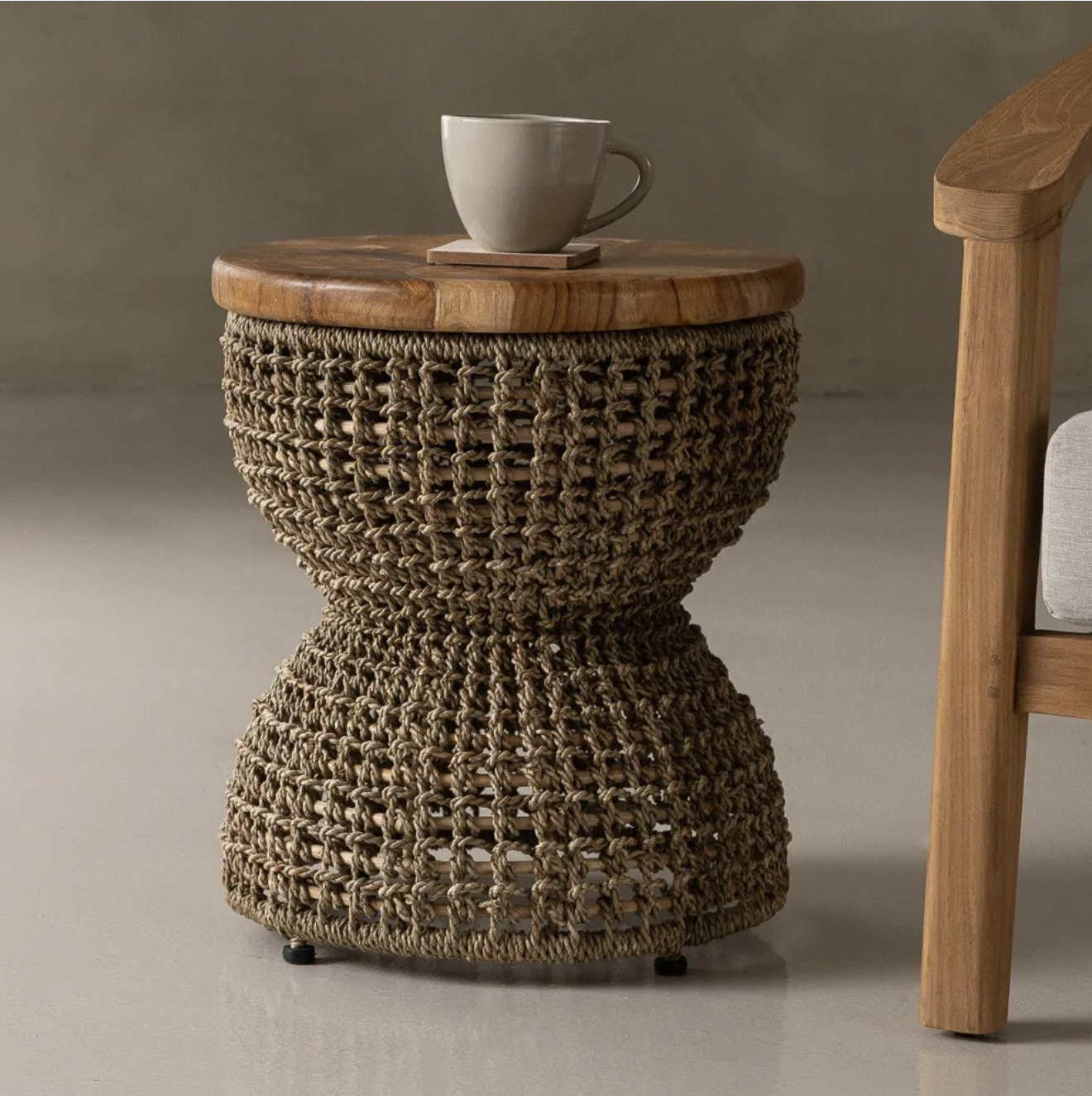 Rattan Side Table