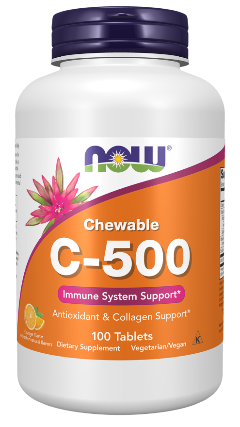 Vitamin C-500 Orange Chewable Tablets (100's)