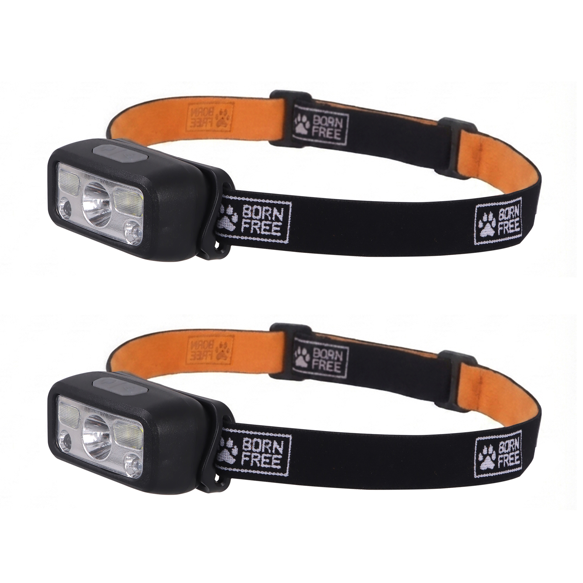 2x 120-Lumen Rechargeable LED Headlights
