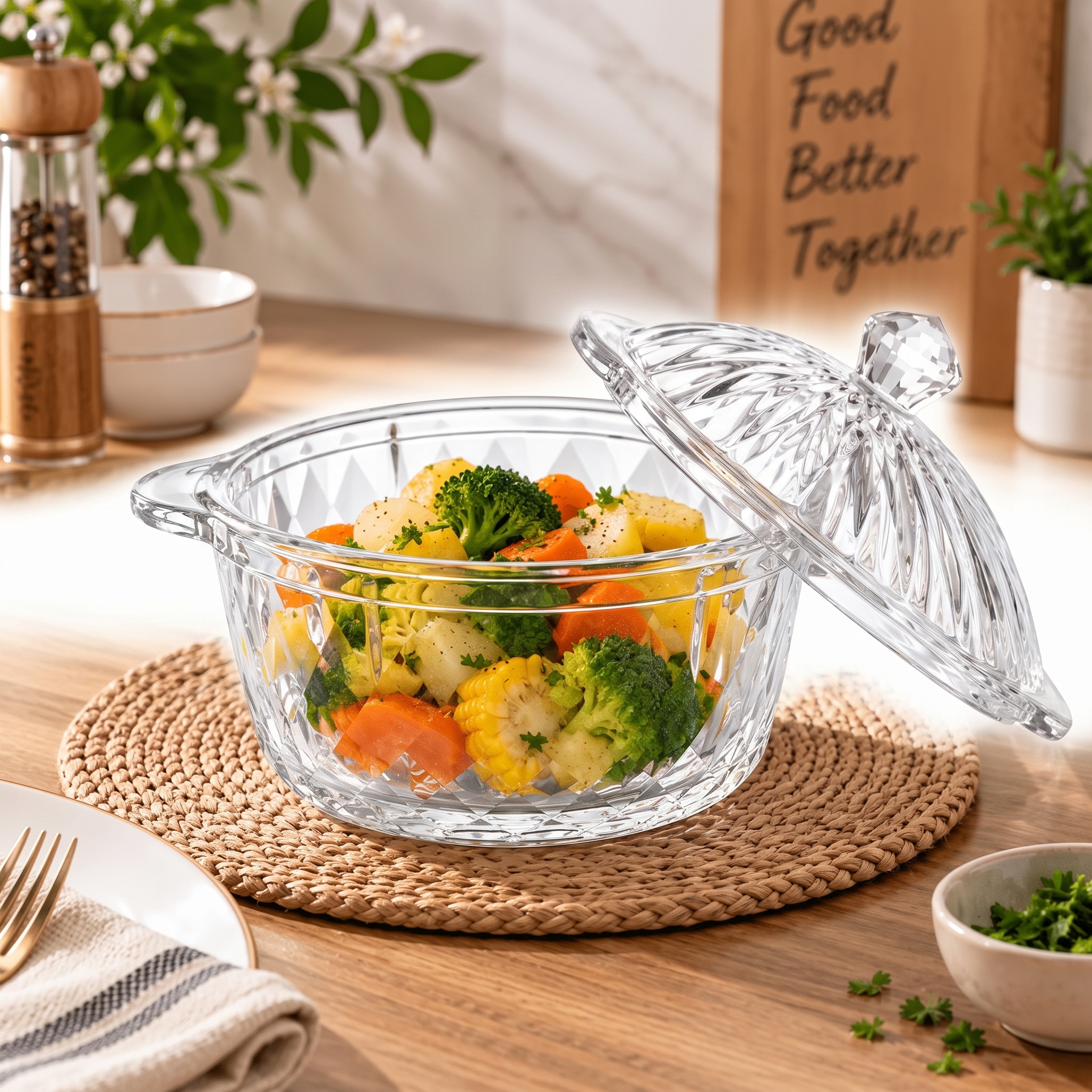 35% off on Softella Swirl Glass Jar with Lid | OneDayOnly