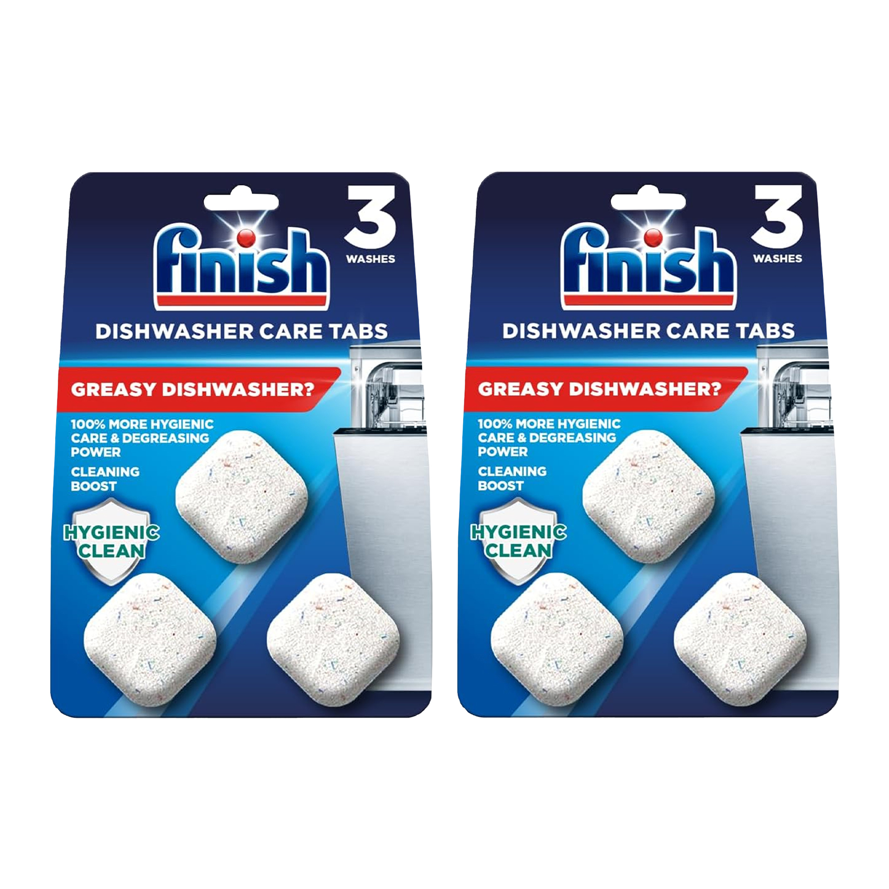 2x 3's In-Wash Dishwasher Cleaners