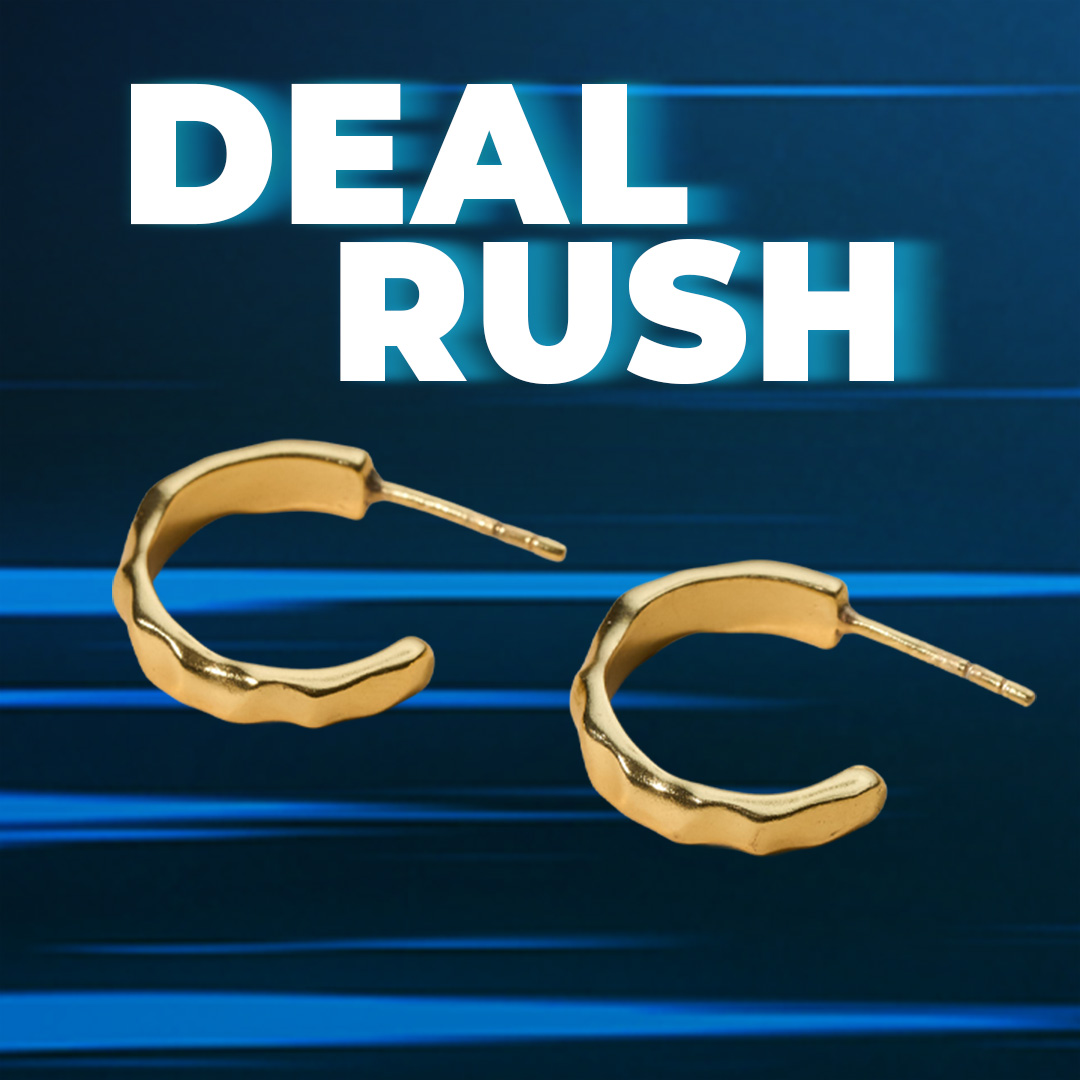 18k Gold-Plated Hoop Earrings