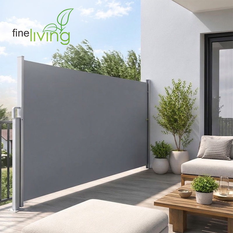 Retractable UV Resistant Wind and Privacy Screen