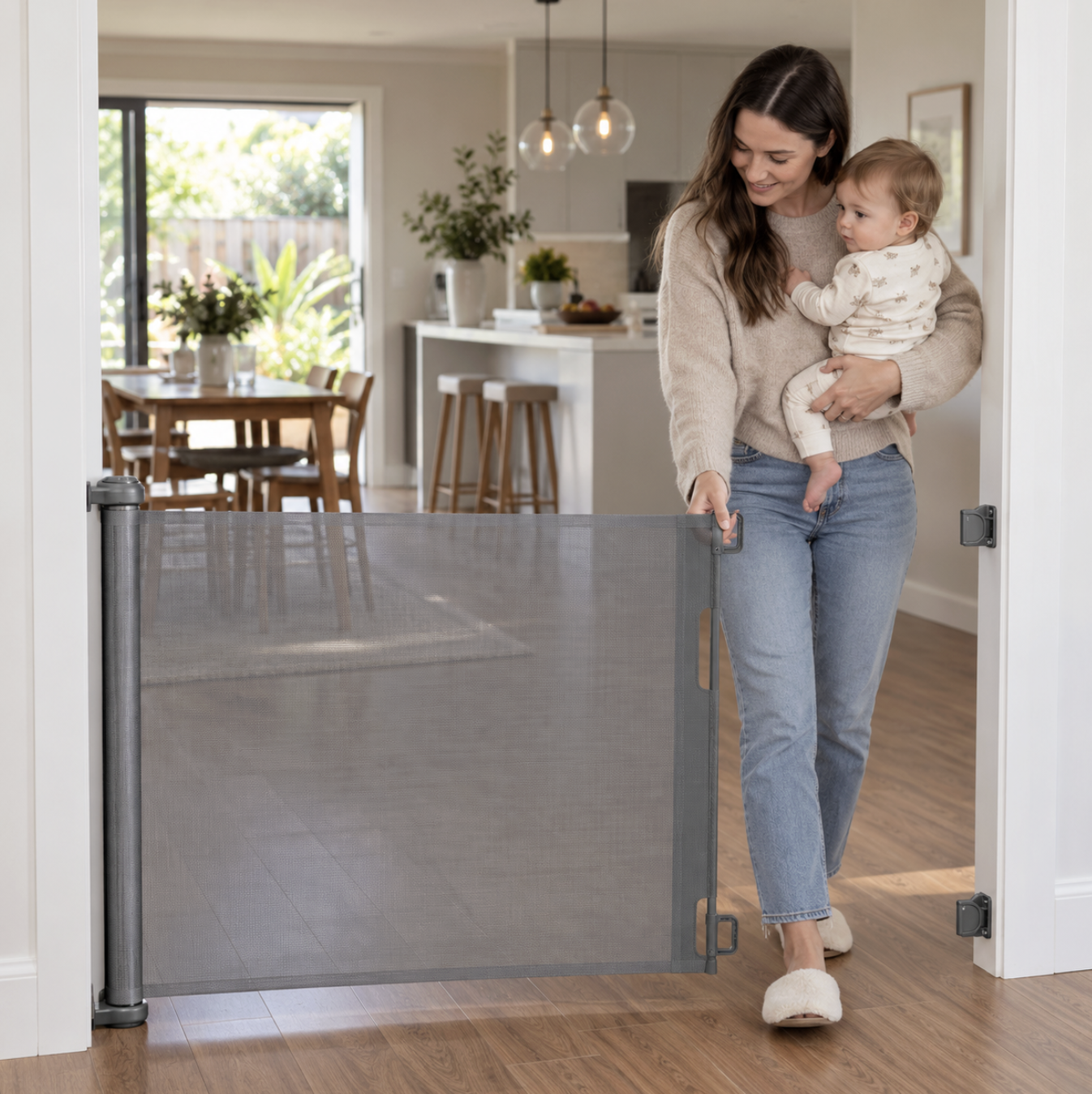 3m Retractable Baby and Pet Safety Gate