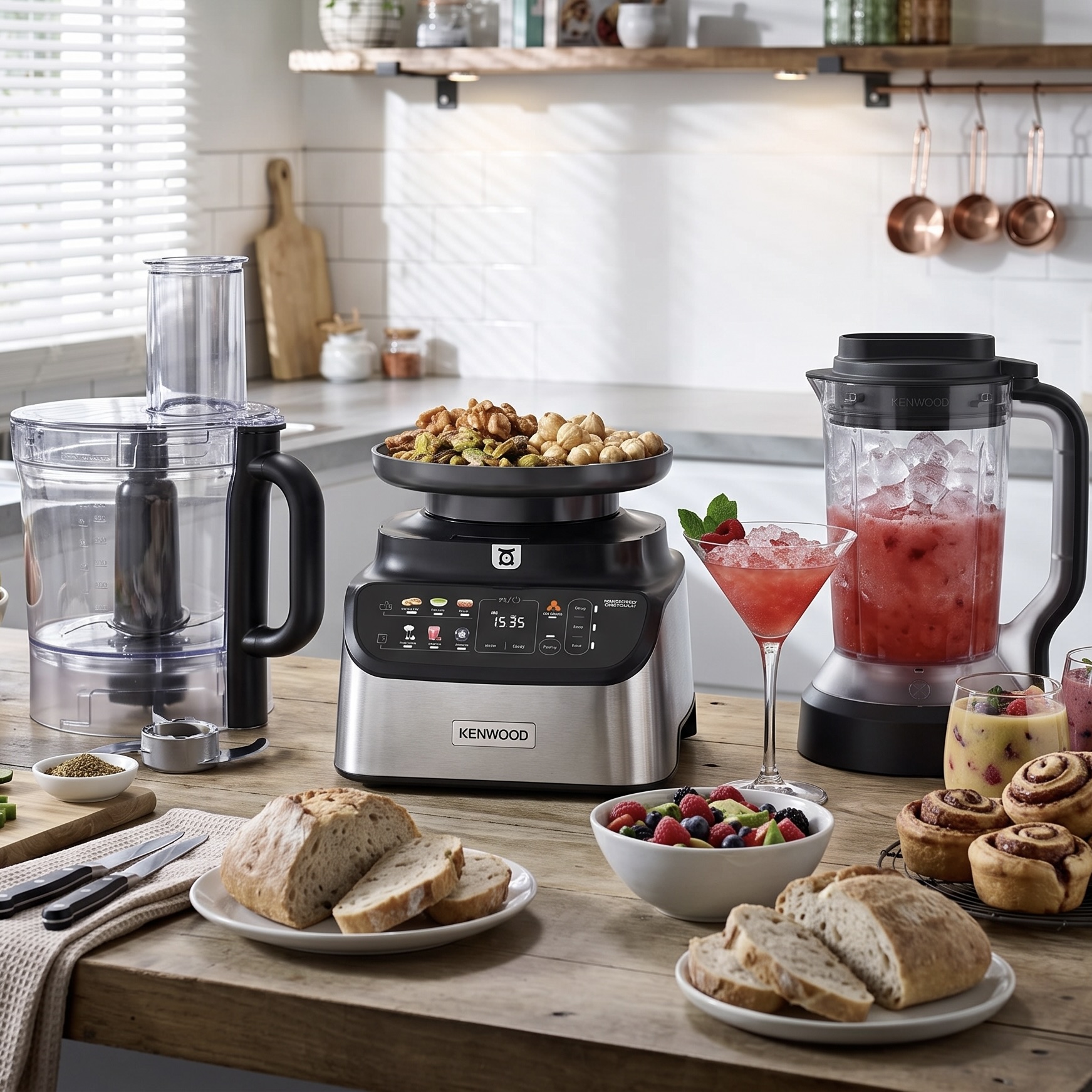 MultiPro One Touch Food Processor and Blender (Model: FDM73.480SS)
