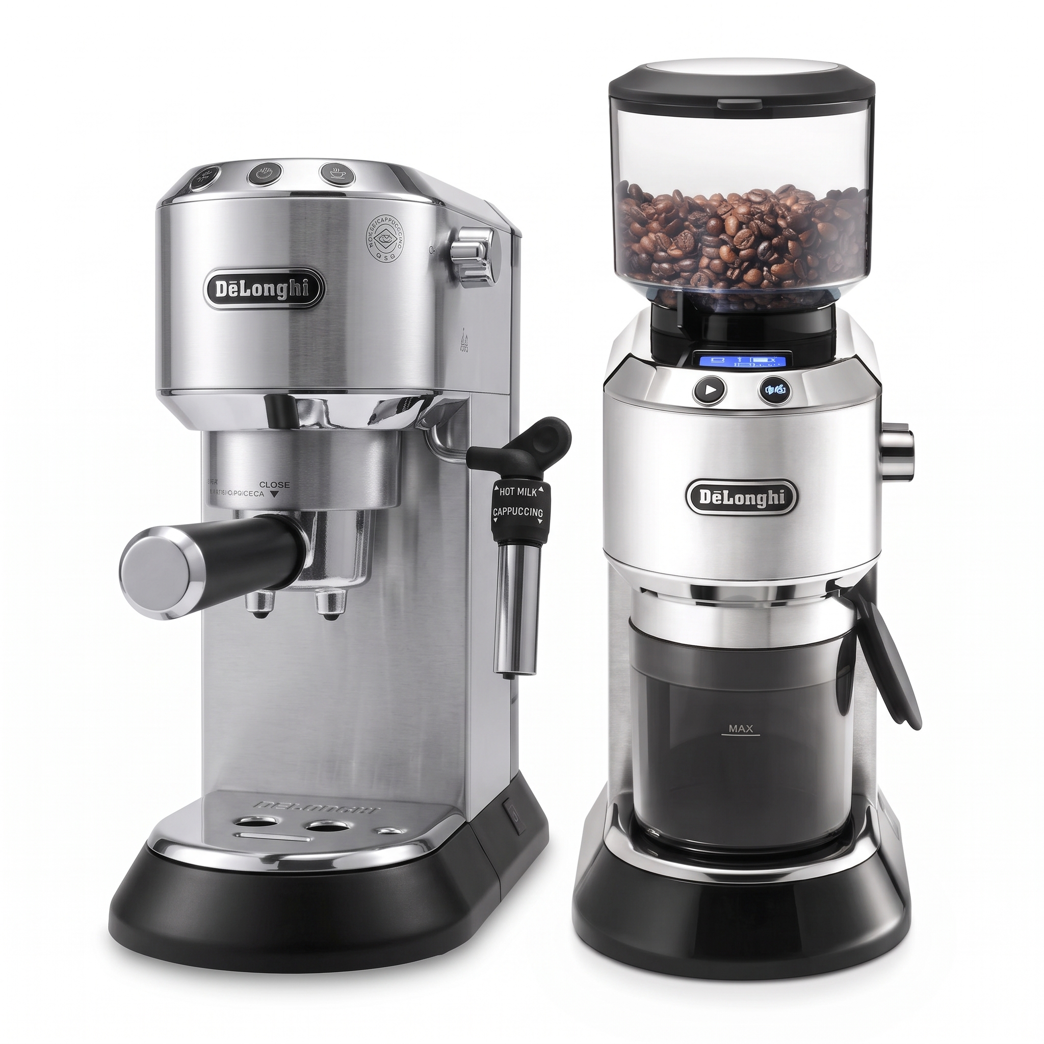 1300W Dedica Style Pump Espresso Machine and Grinder