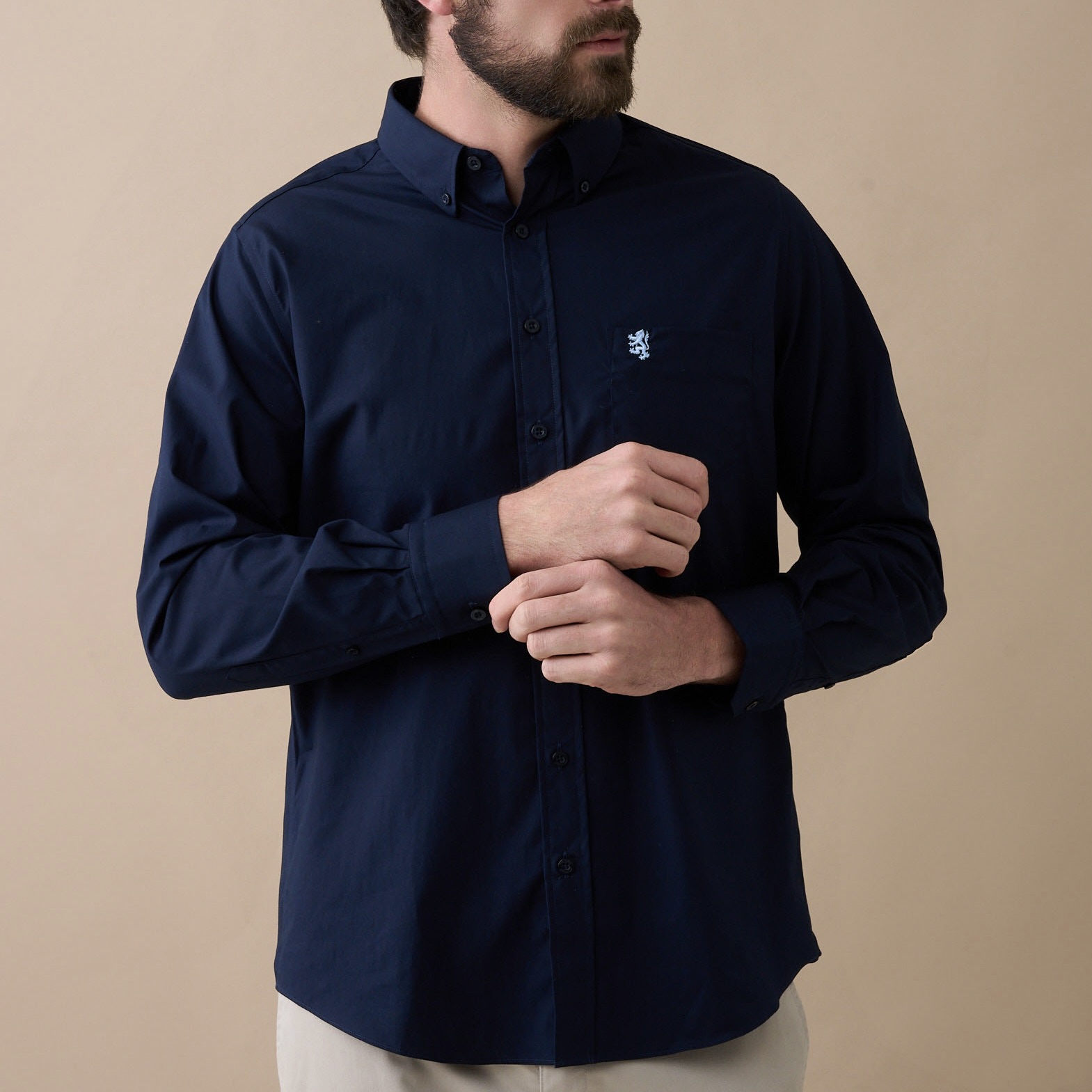 Men's Jacob Long Sleeve Classic Stretch Shirt
