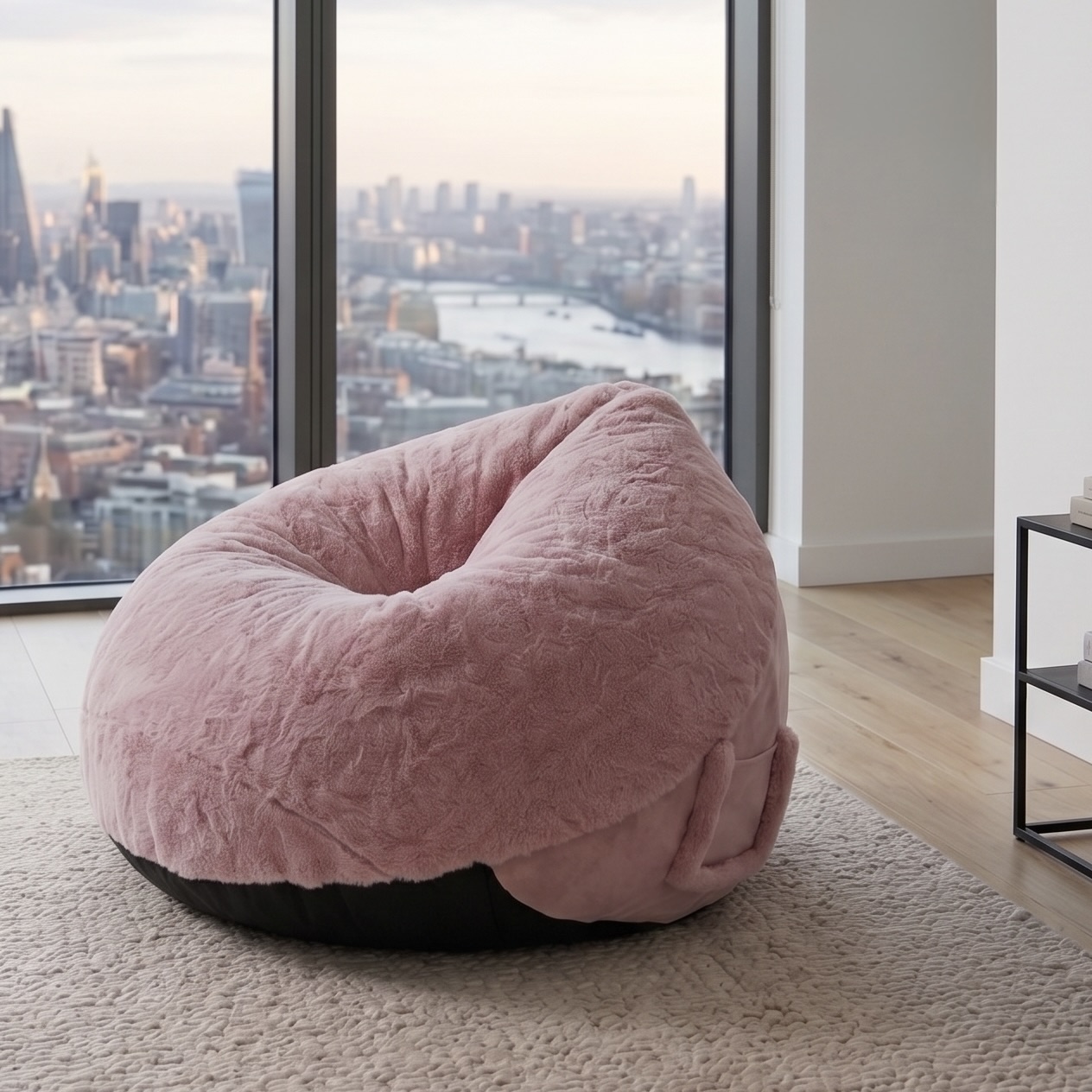 Faux Fur Indoor Foam Beanbag