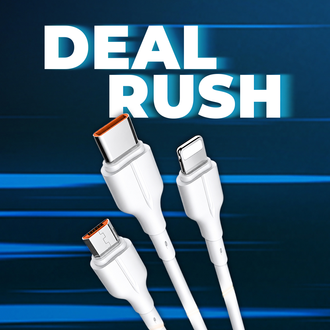 3x 25W 2m Ultra Strong USB Fast Charging and Data Cables