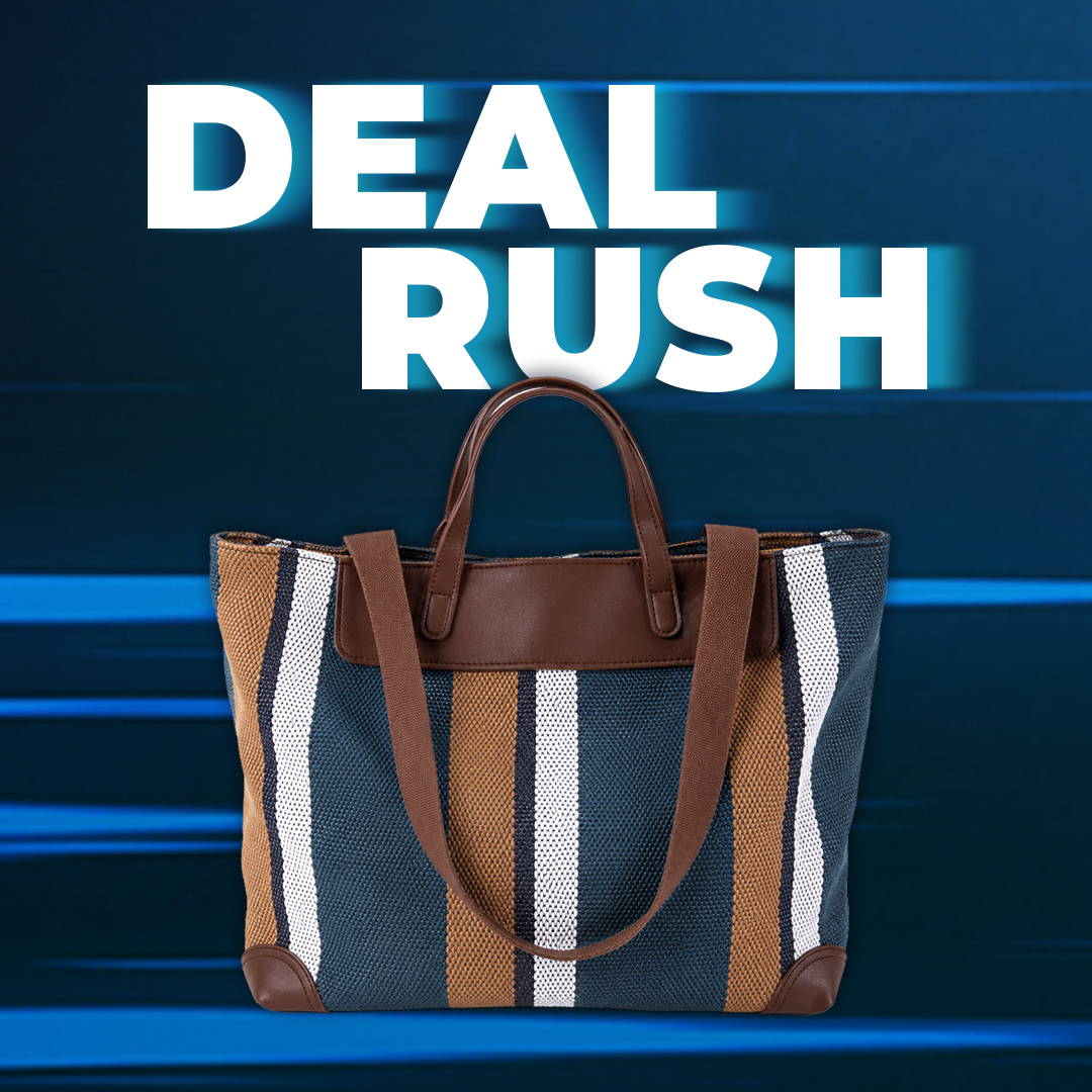 Striped Daily Tote Handbag