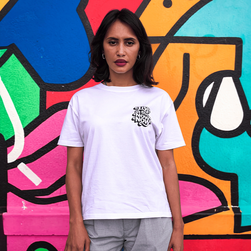 Ladies 100% Cotton Boxy T-Shirt