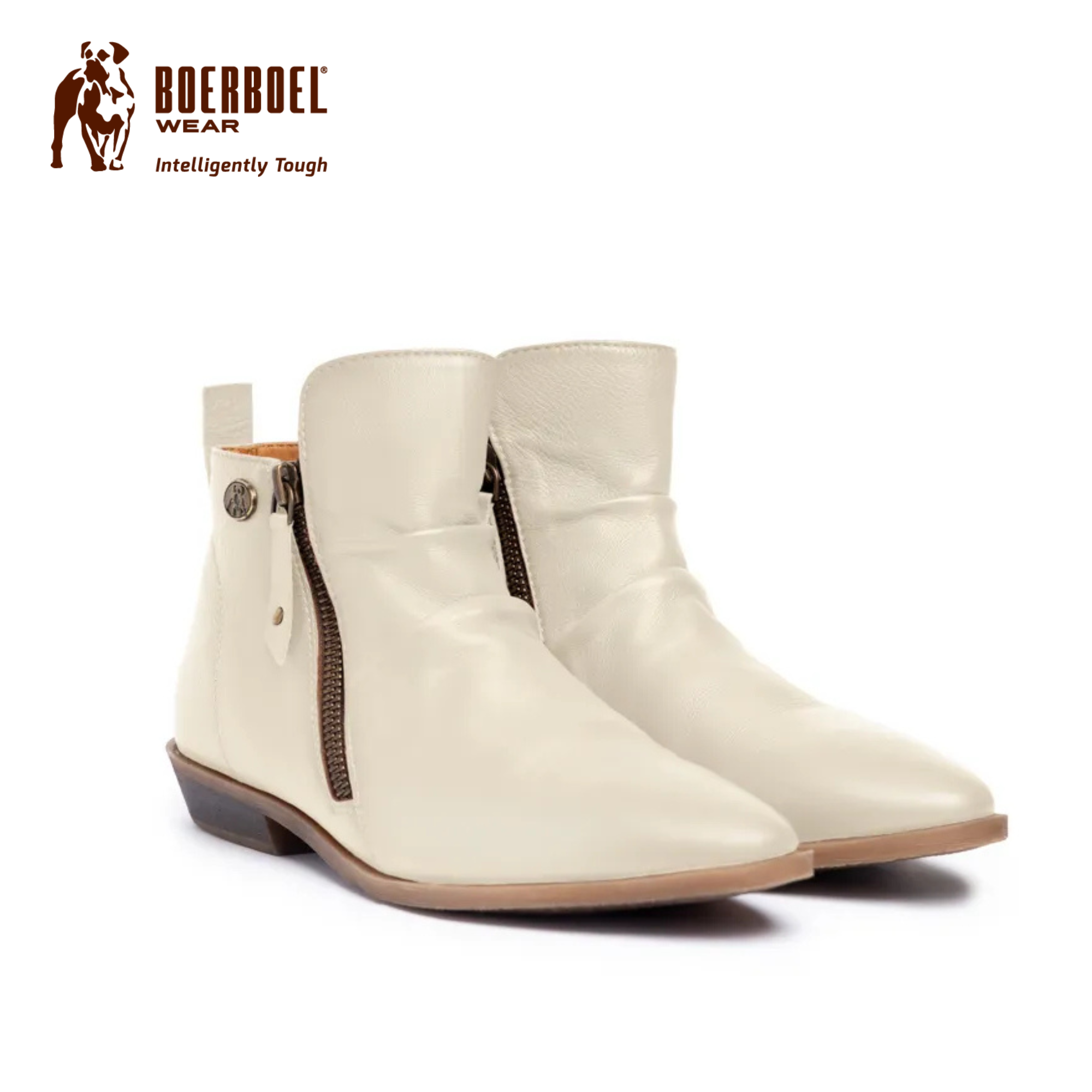 Ladies Genuine Leather Milestone Ankle Boots