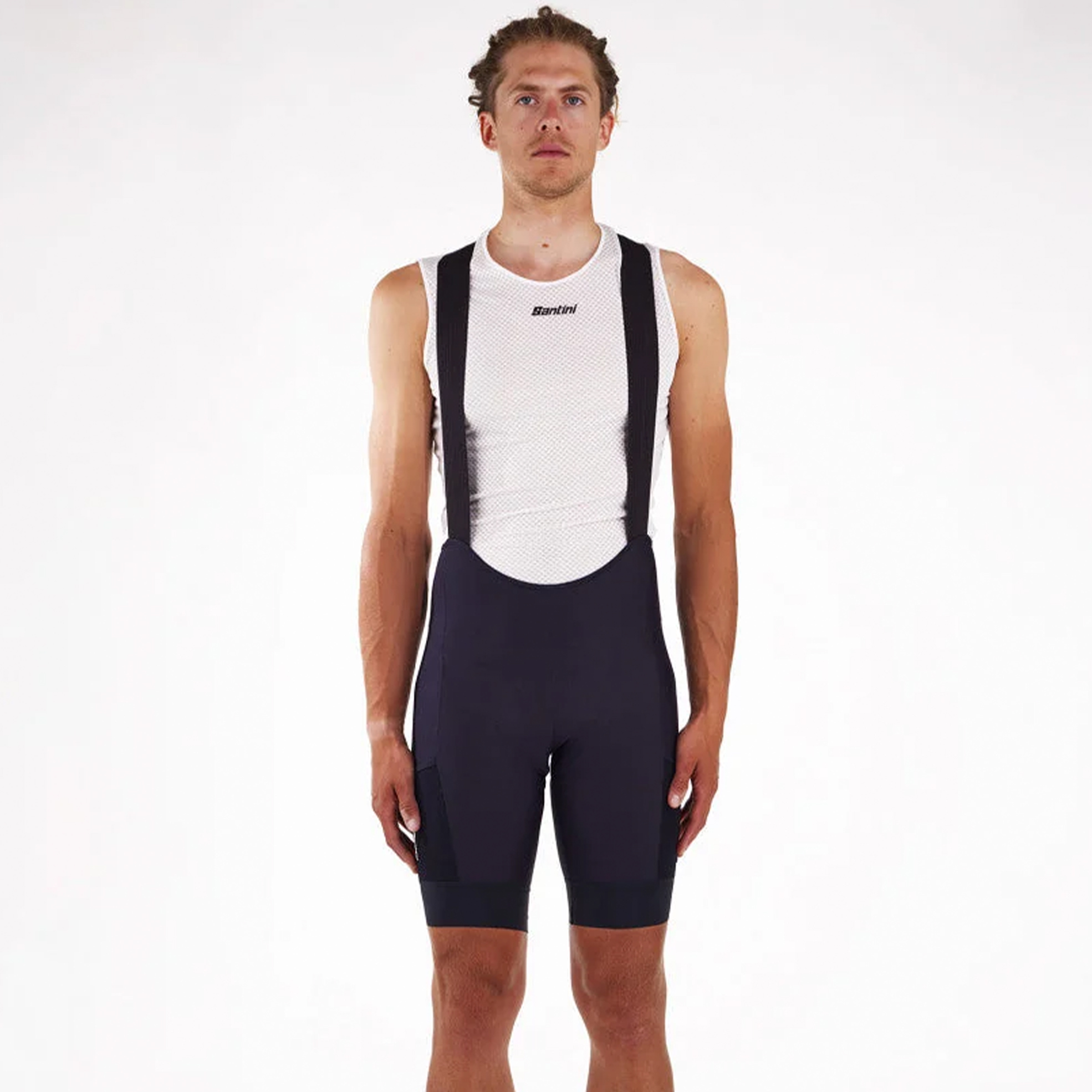 Men's Black Gravel Cargo Bib Shorts