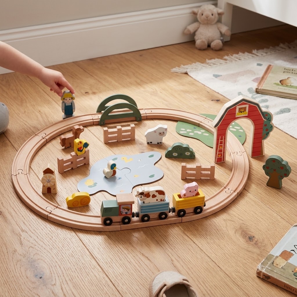 32-Piece Little Farm Train Set