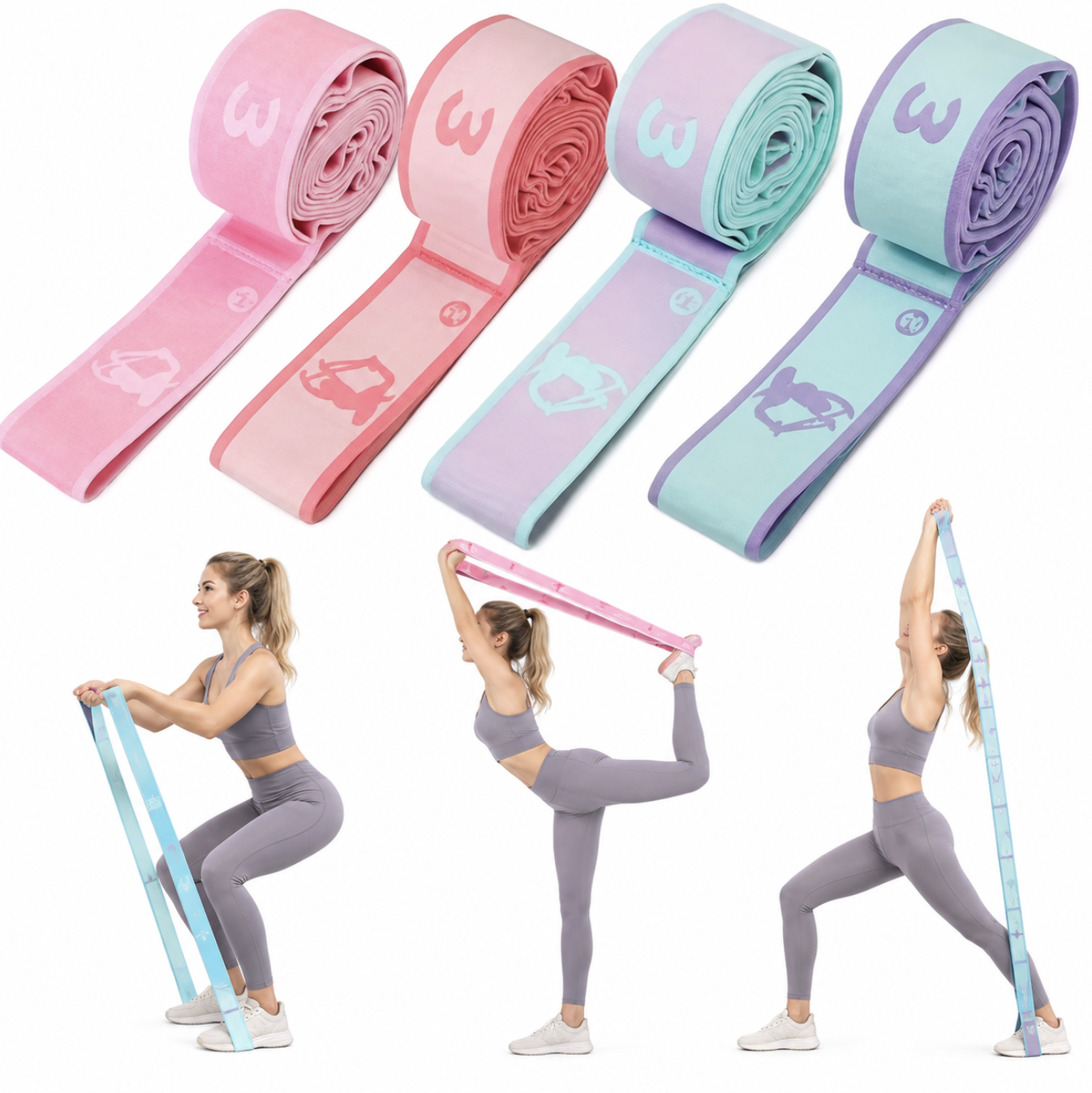 8-Loop Stretch Multi-Grip Resistance Band
