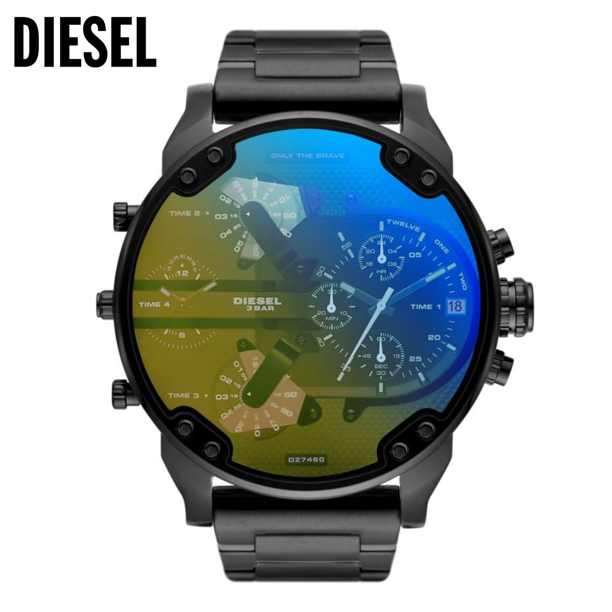 Men's Mr. Daddy 2.0 Chronograph Black-Tone Stainless Steel Watch