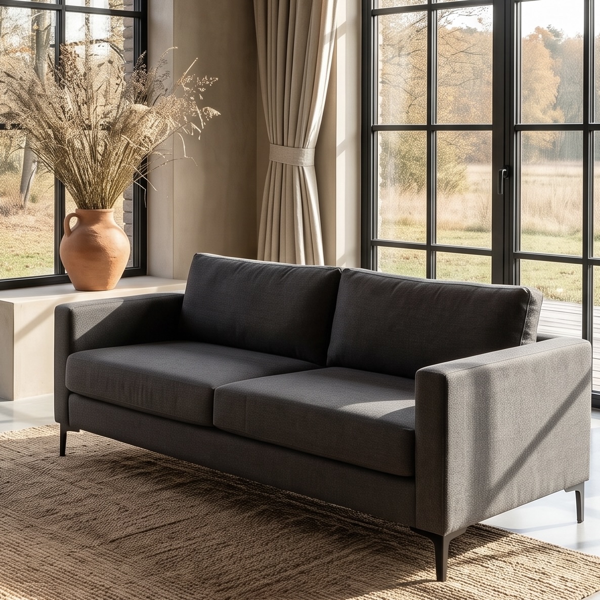 Oh So Sofa Luna Fabric 3-Seater Couch — R4999 on OneDayOnly (was R12000)