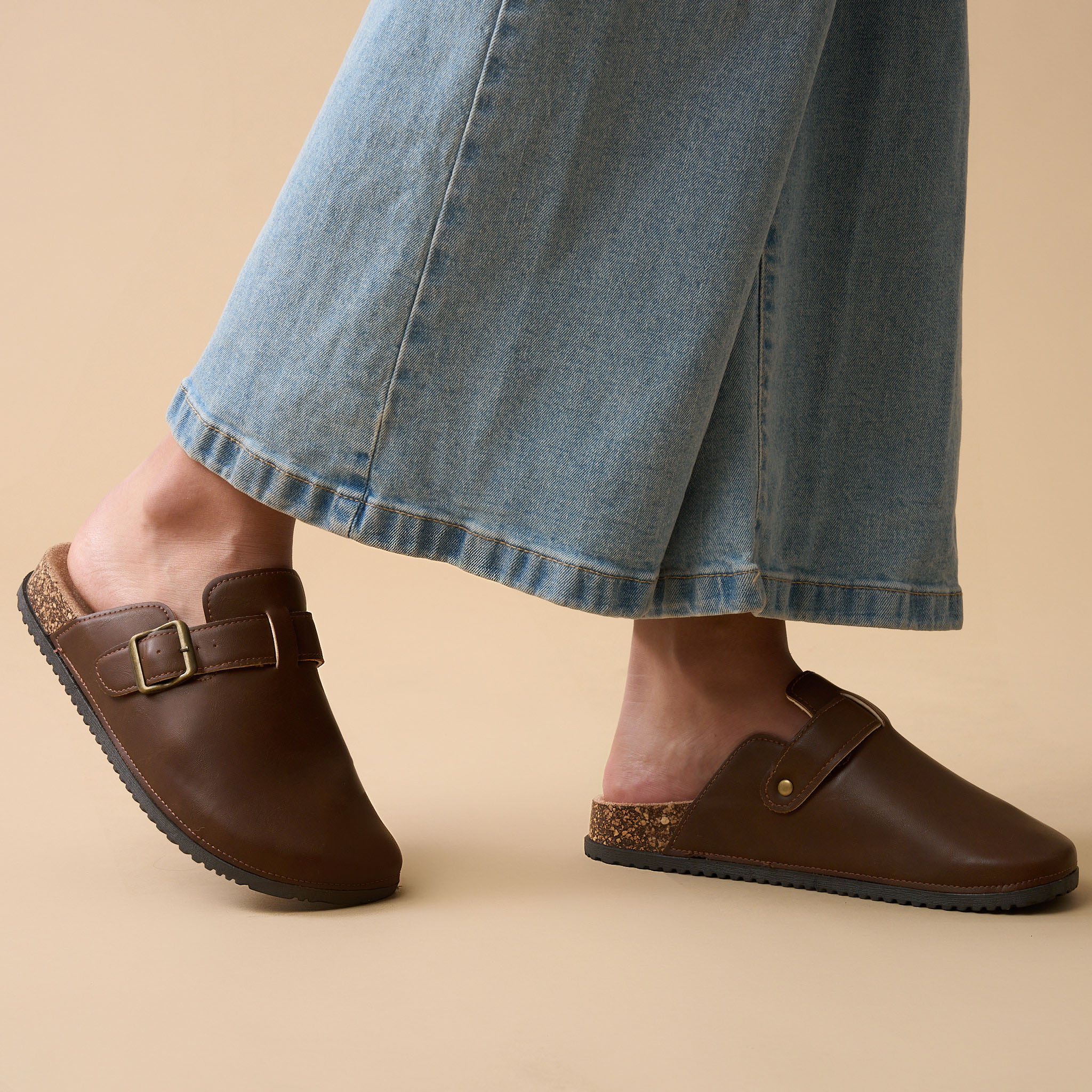 Ladies PU Leather Mules