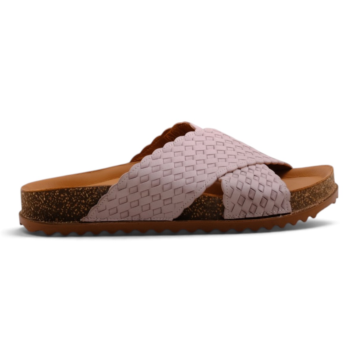 Ladies Genuine Leather Benoy Slides