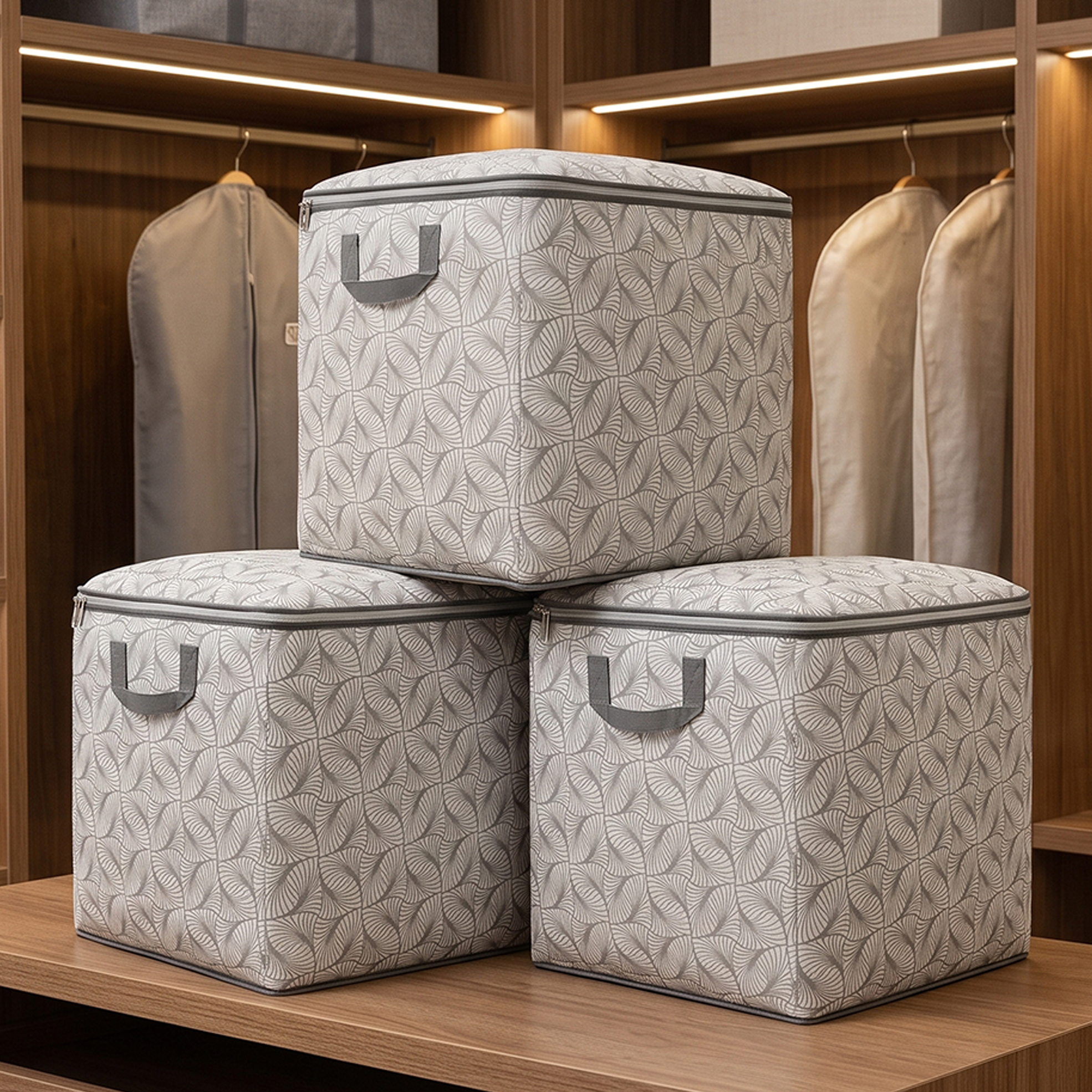 3x Baroque Jumbo Storage Bags