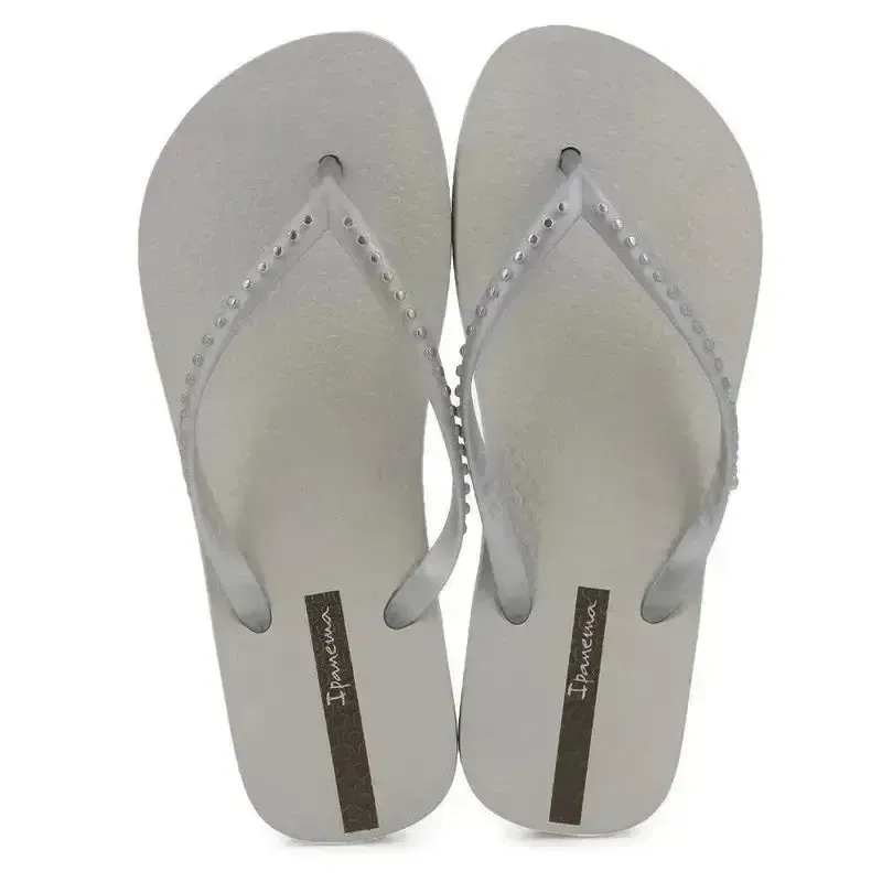 Grey / Silver - Essence Flip Flops