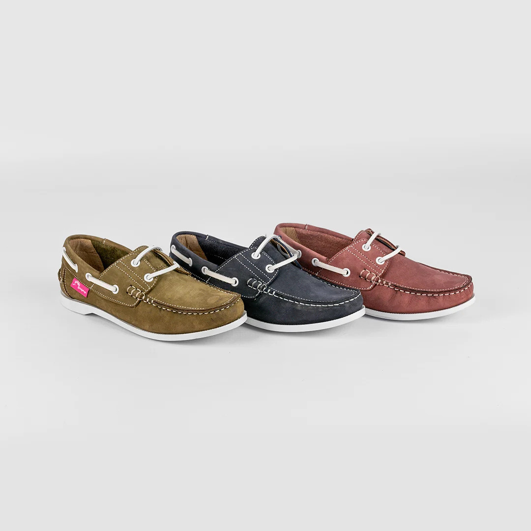 Ladies Genuine Suede Leather Bianca Boat Shoes