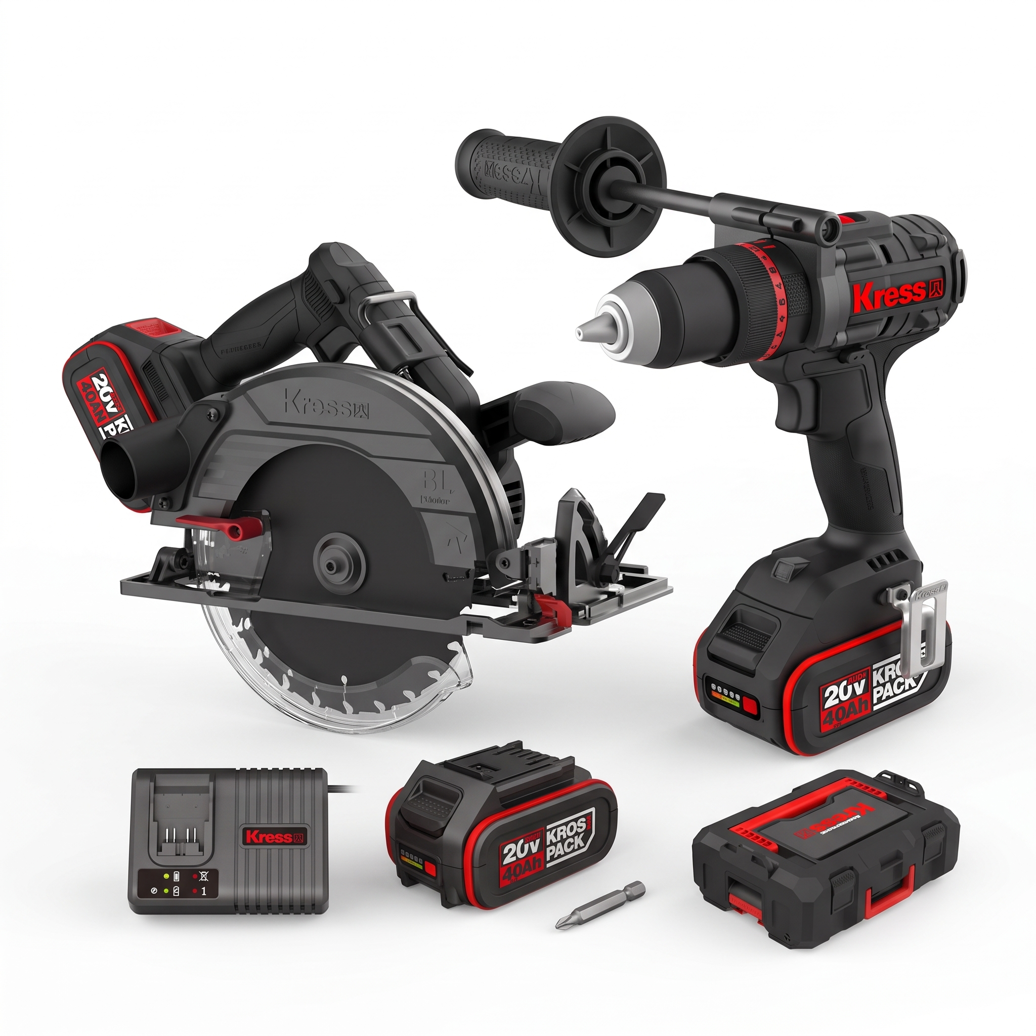 20V Brushless Hammer Drill & Cordless Circular Saw