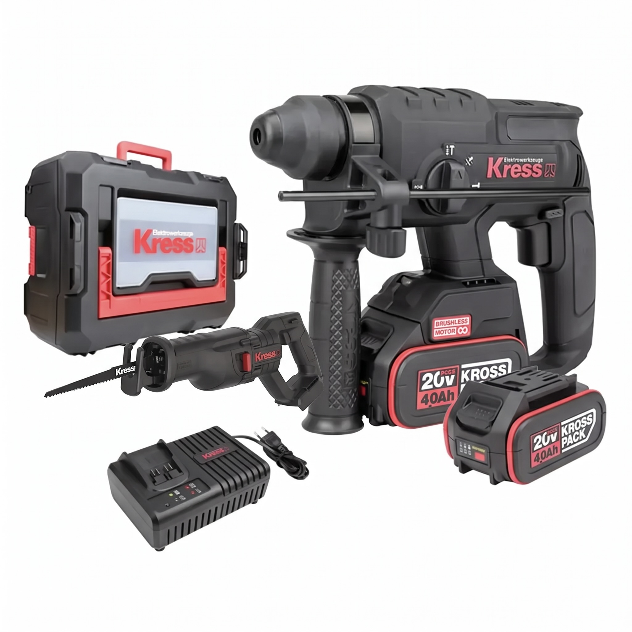 20V Brushless Rotary Hammer and Reciprocating Saw