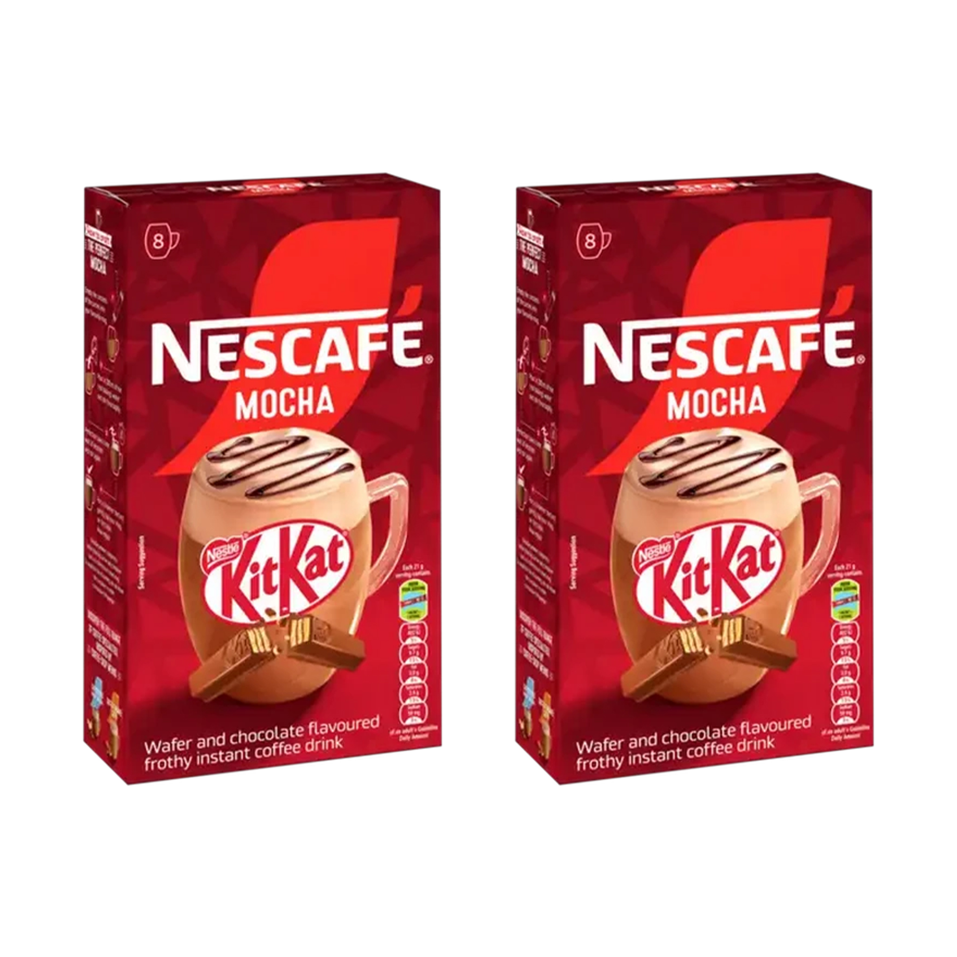 2x 8's 21g KitKat Mocha Instant Coffee Sachets