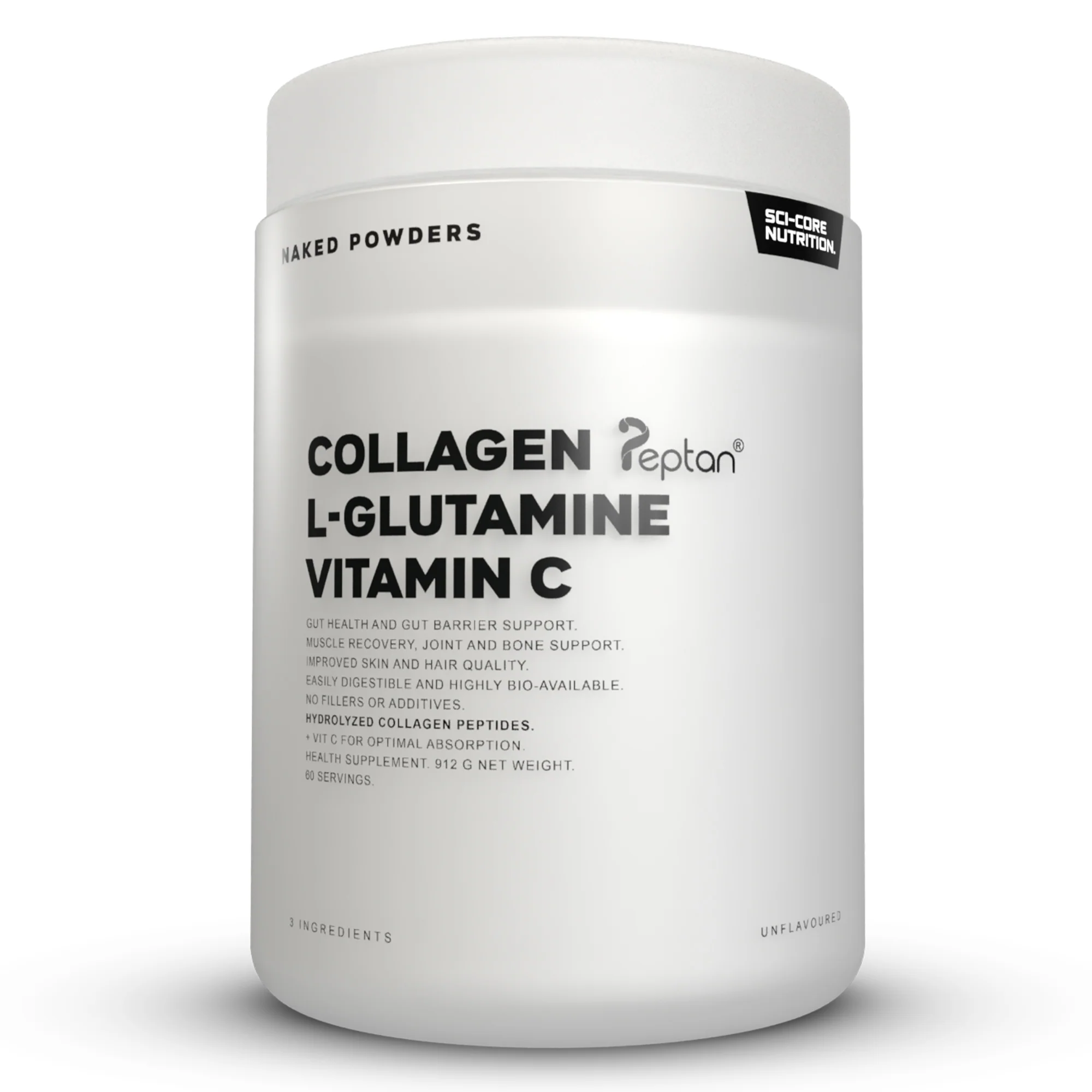 912g Collagen Peptan, L-Glutamine, Vit C