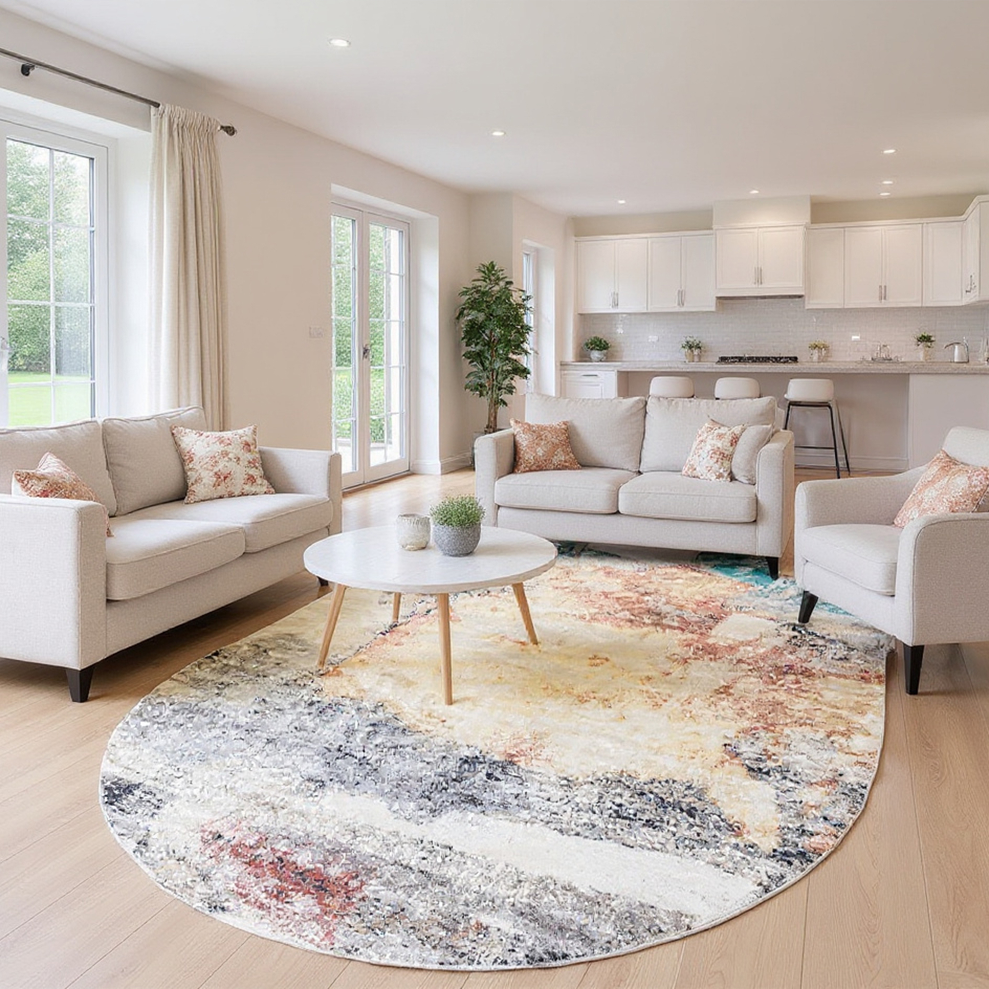 Modern Oval Rug Collection