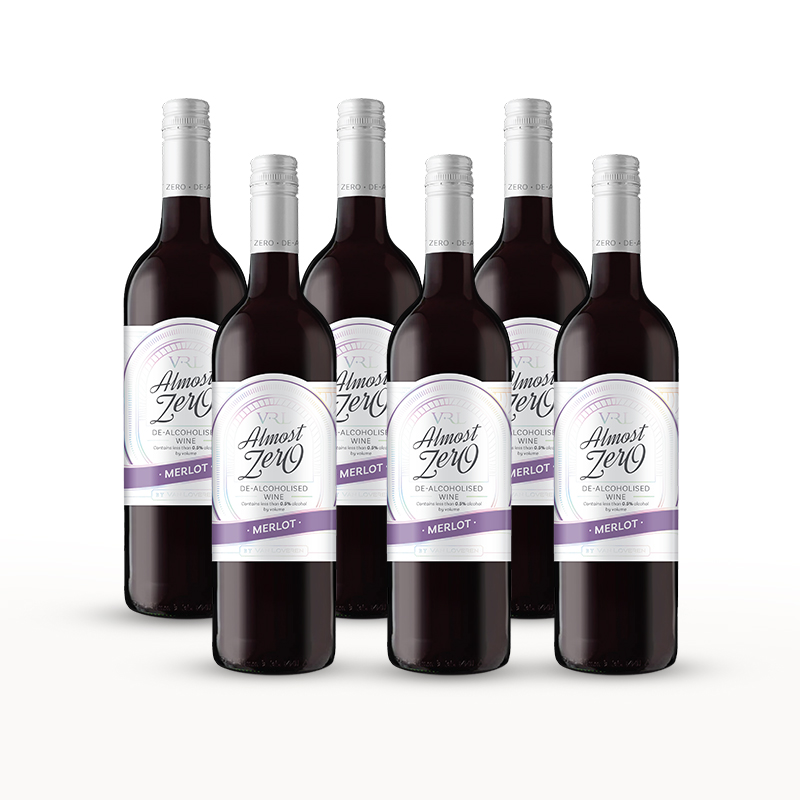 6x Almost Zero Merlot Radiant Red
