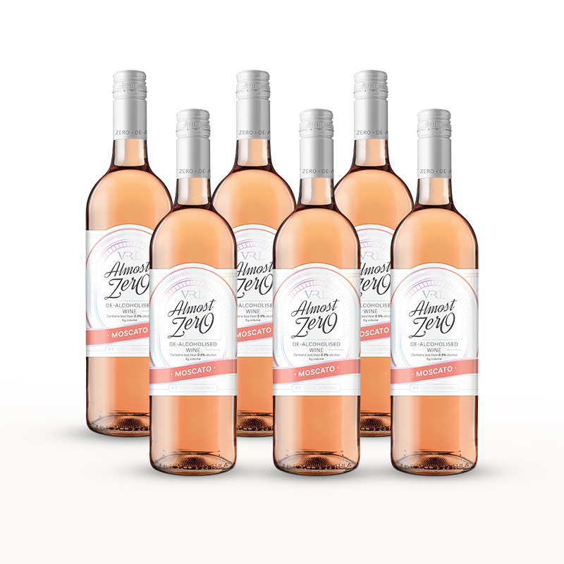 6x Almost Zero Moscato Ravishing Rose