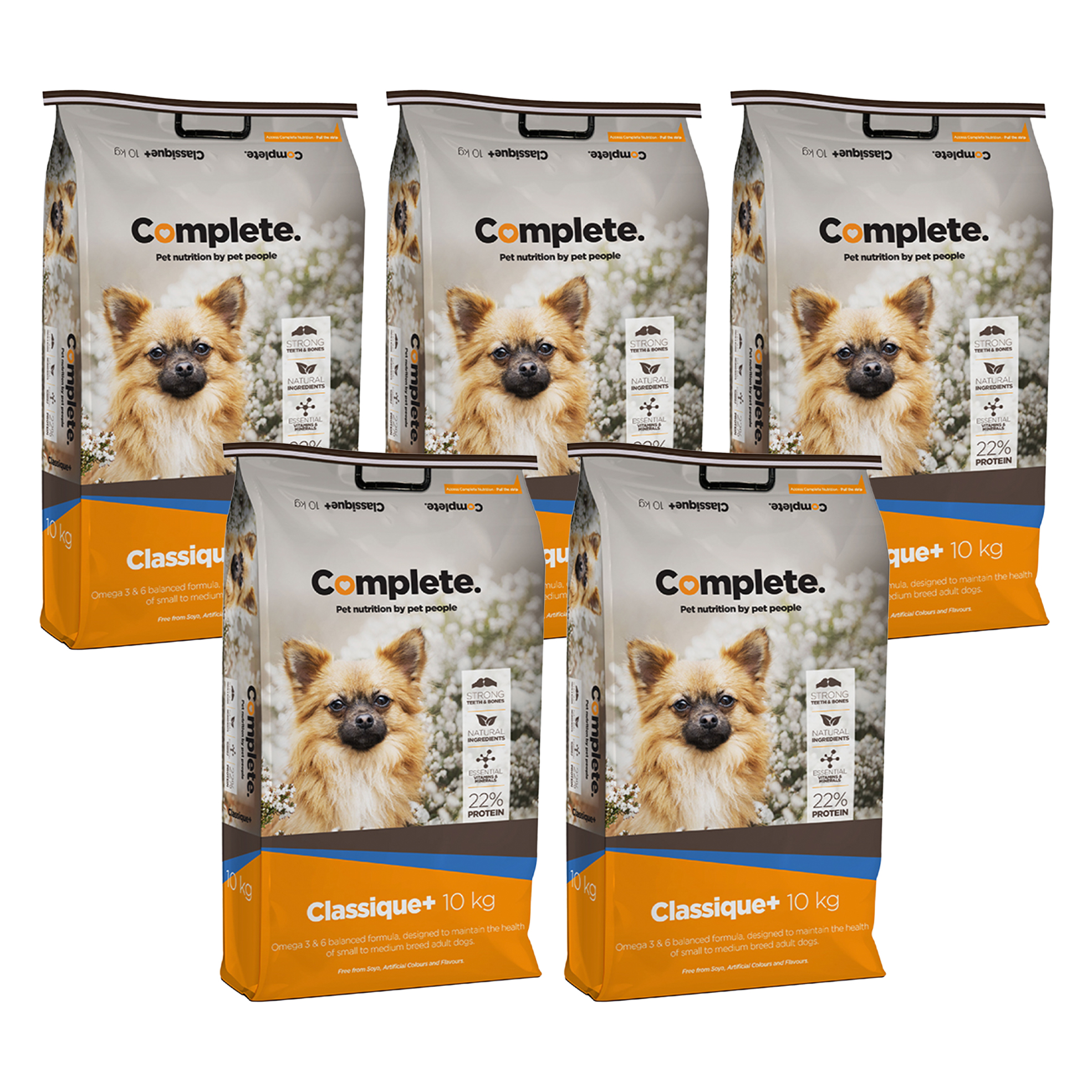 5x 2kg Small-Medium Breed Classique Adult Dog Foods