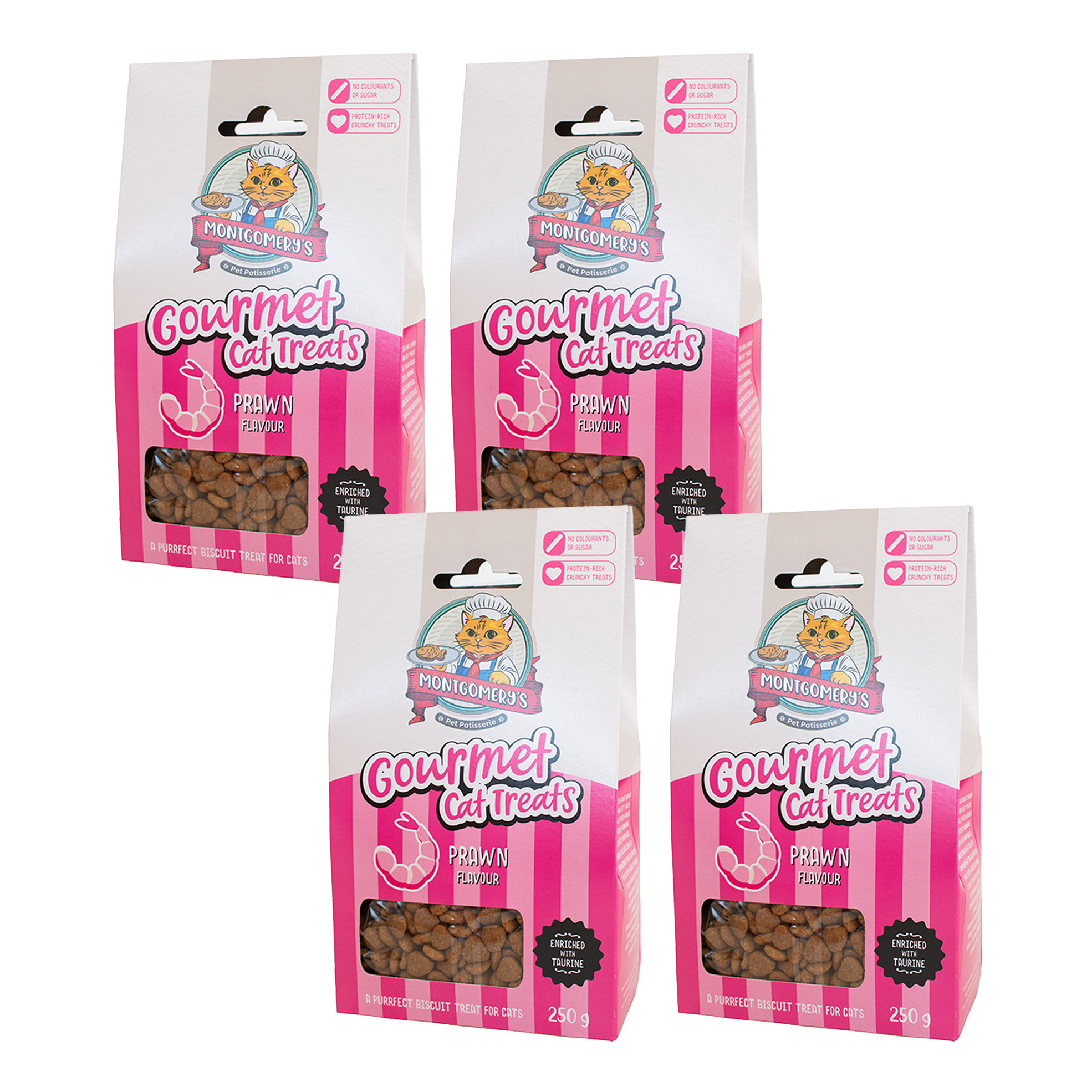 4x 250g Flavoured Gourmet Cat Treats