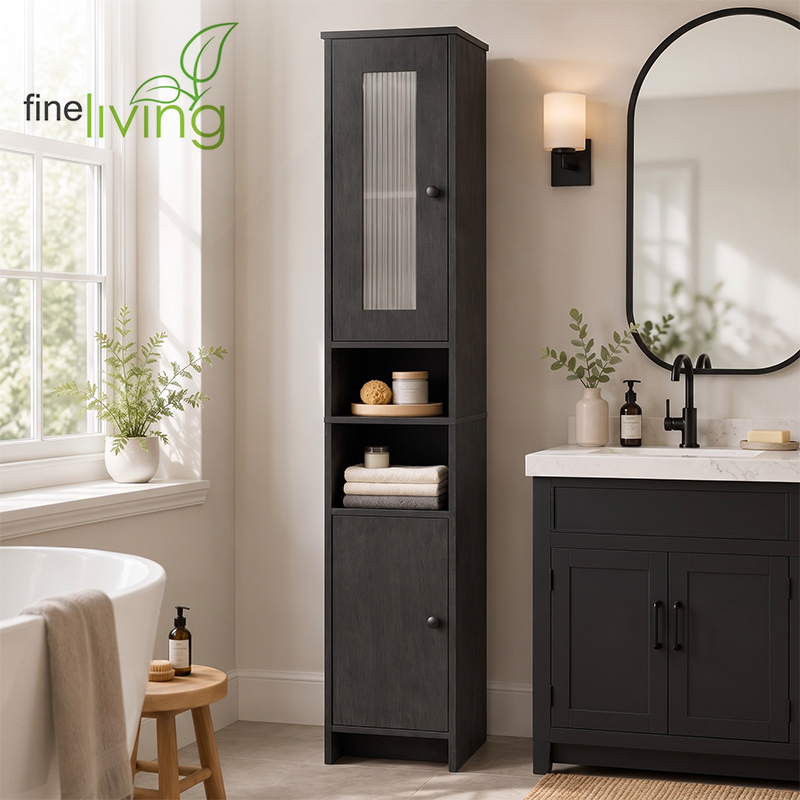 Slim Storage Cabinet with Perspex