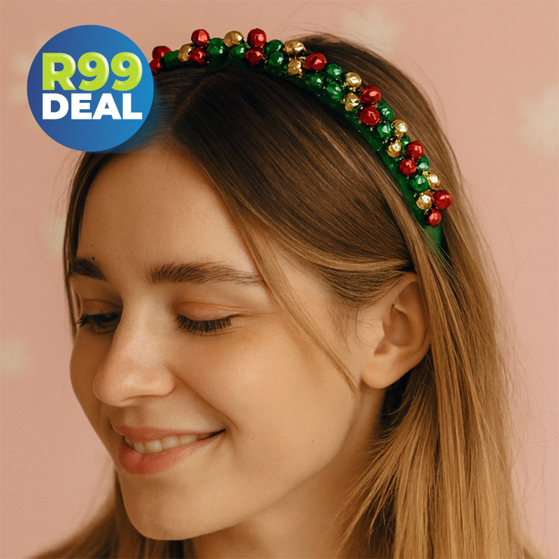Season's Greetings Beaded Christmas Headband — R99 on OneDayOnly (was R200)