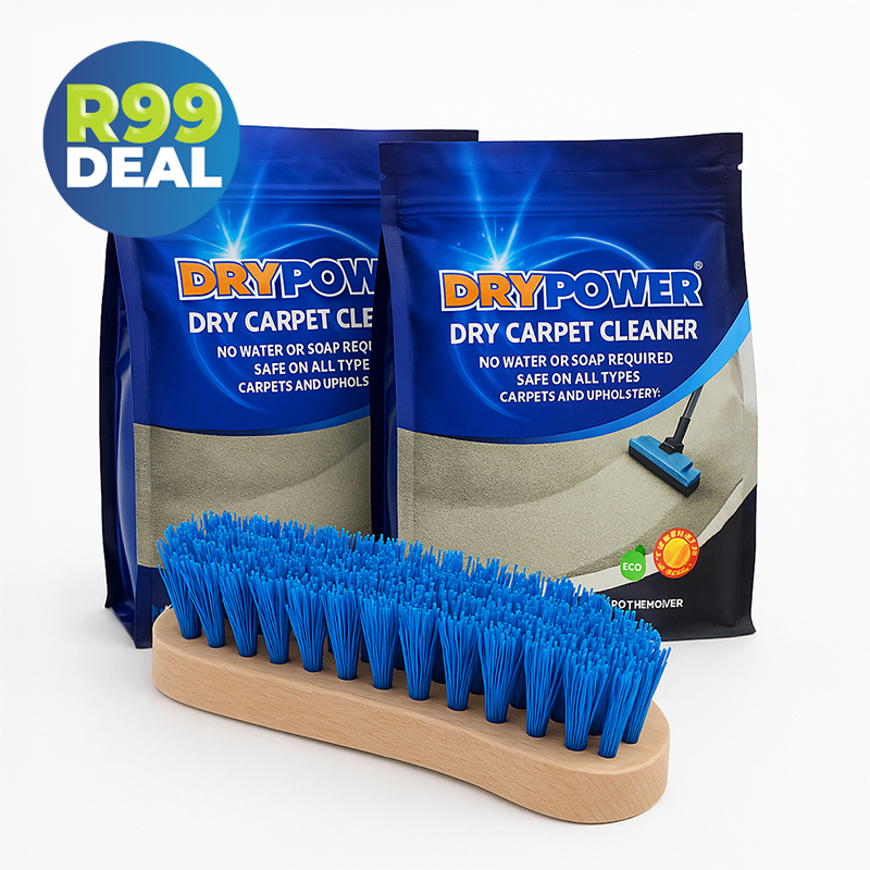 DryPower 3-Piece Dry Carpet Cleaner Bundle — R99 on OneDayOnly (was R200)