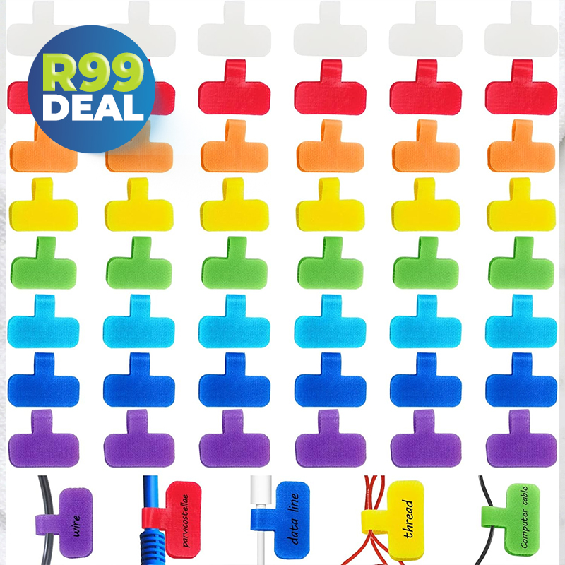 32x Multi-Colour Cable Labels