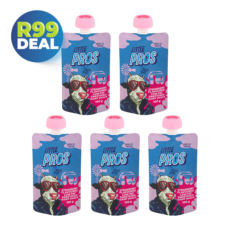 5x 100g LittlePro High Protein Flavoured Dairy Snacks