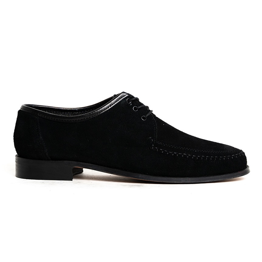 Men's Genuine Suede Black Alan Shoes