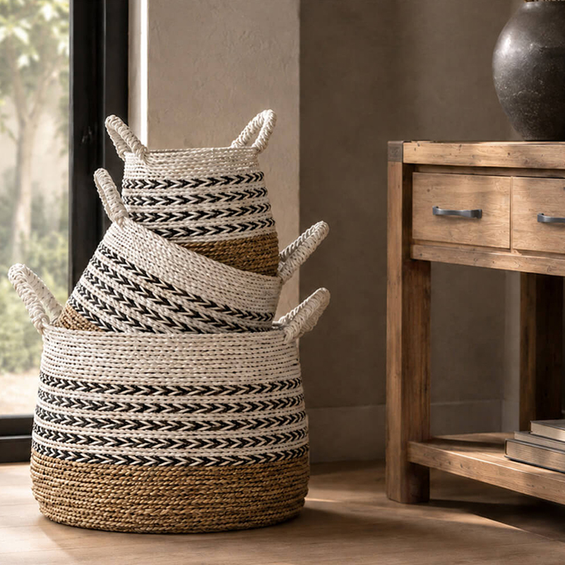 Rani 3x Woven Seagrass Basket Set — R1099 on OneDayOnly (was R1600)