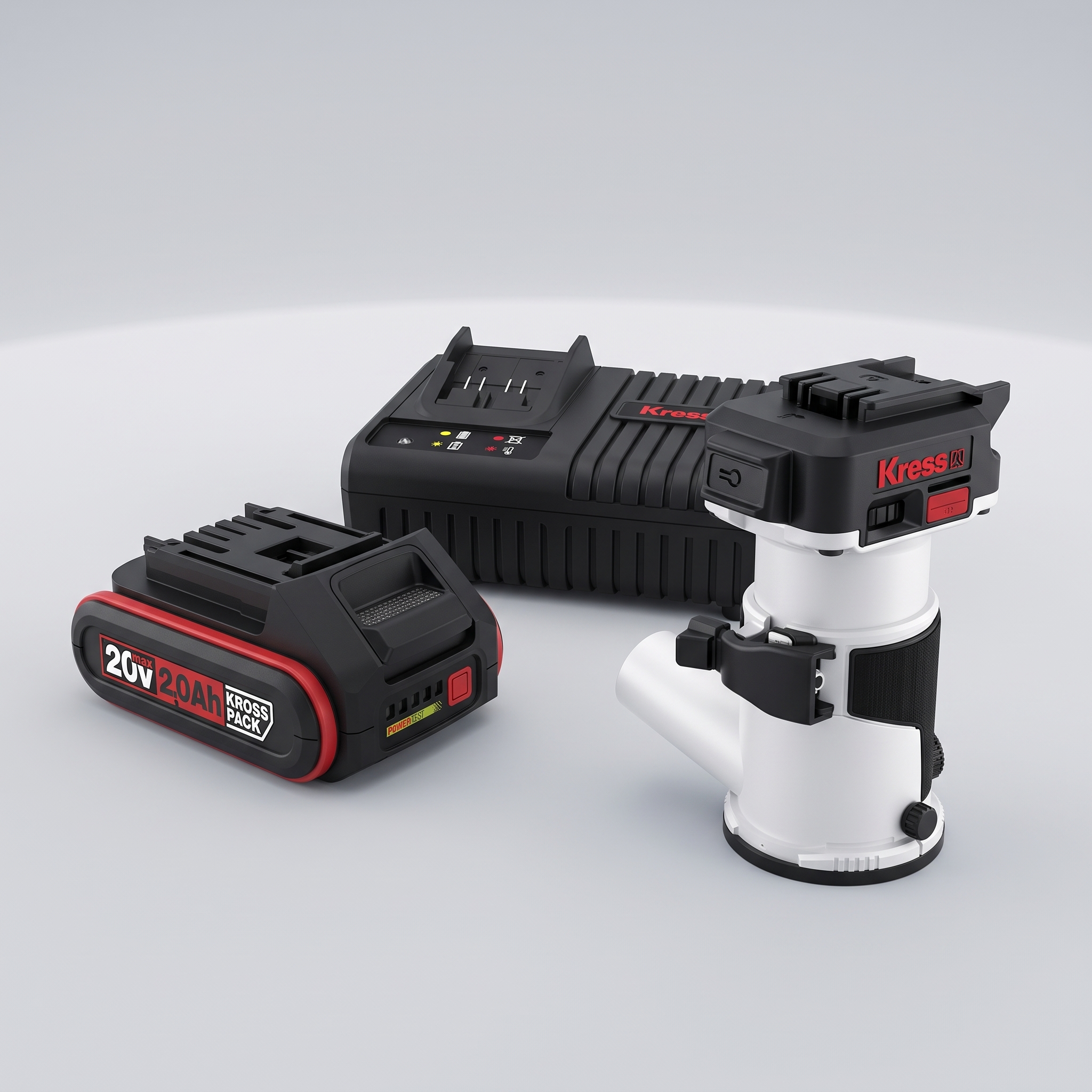 20V Cordless Edge Router with Battery and Charger