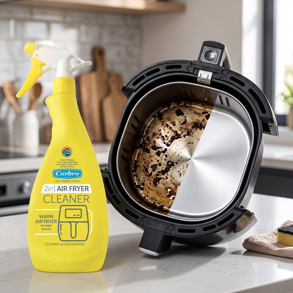 3x 2-In-1 Air Fryer Cleaners