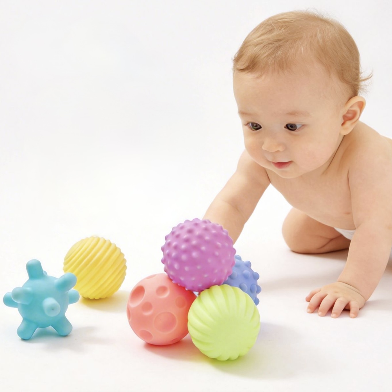 6 Piece Tactile Baby Sensory Ball Set