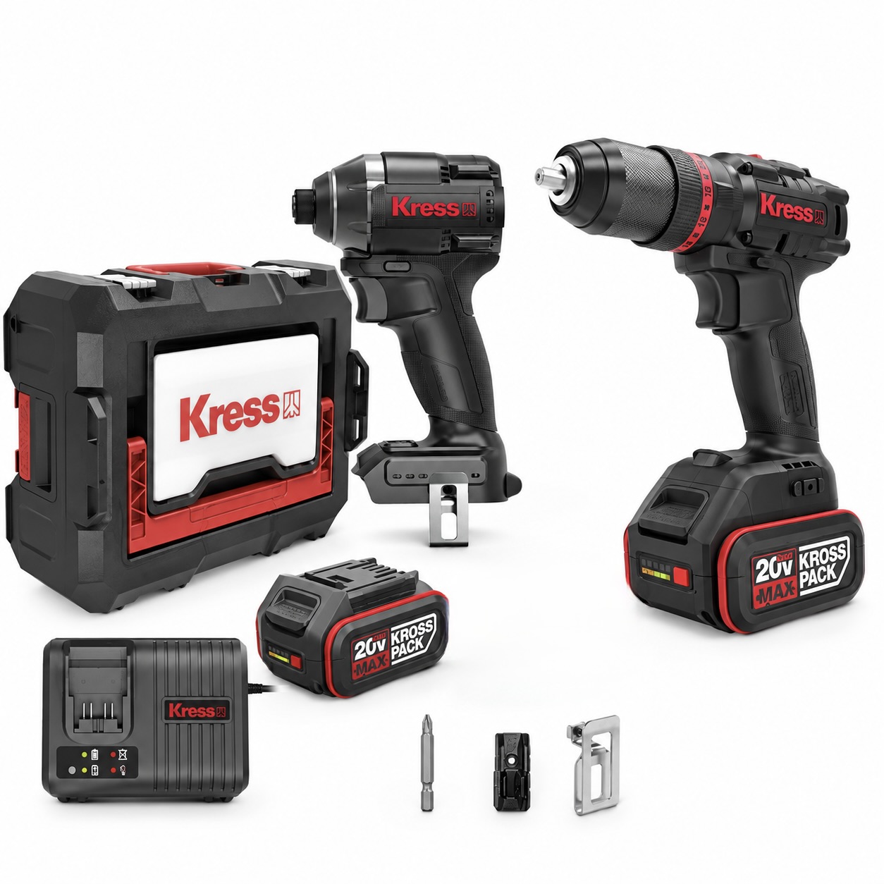 20V Cordless Hammer Drill and Impact Driver Kit