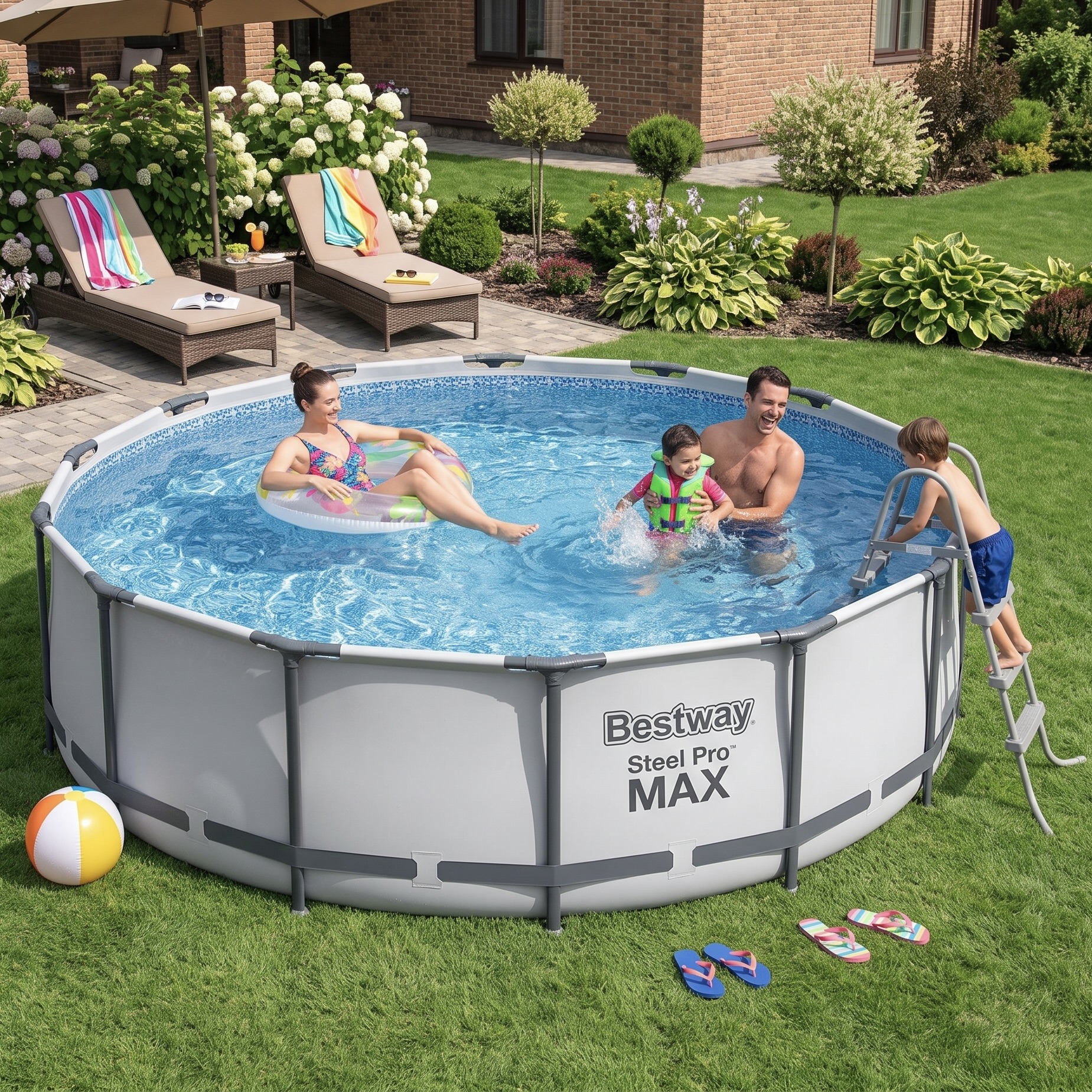 4.57m x 1.22m Steel Pro MAX Frame Pool with Pump