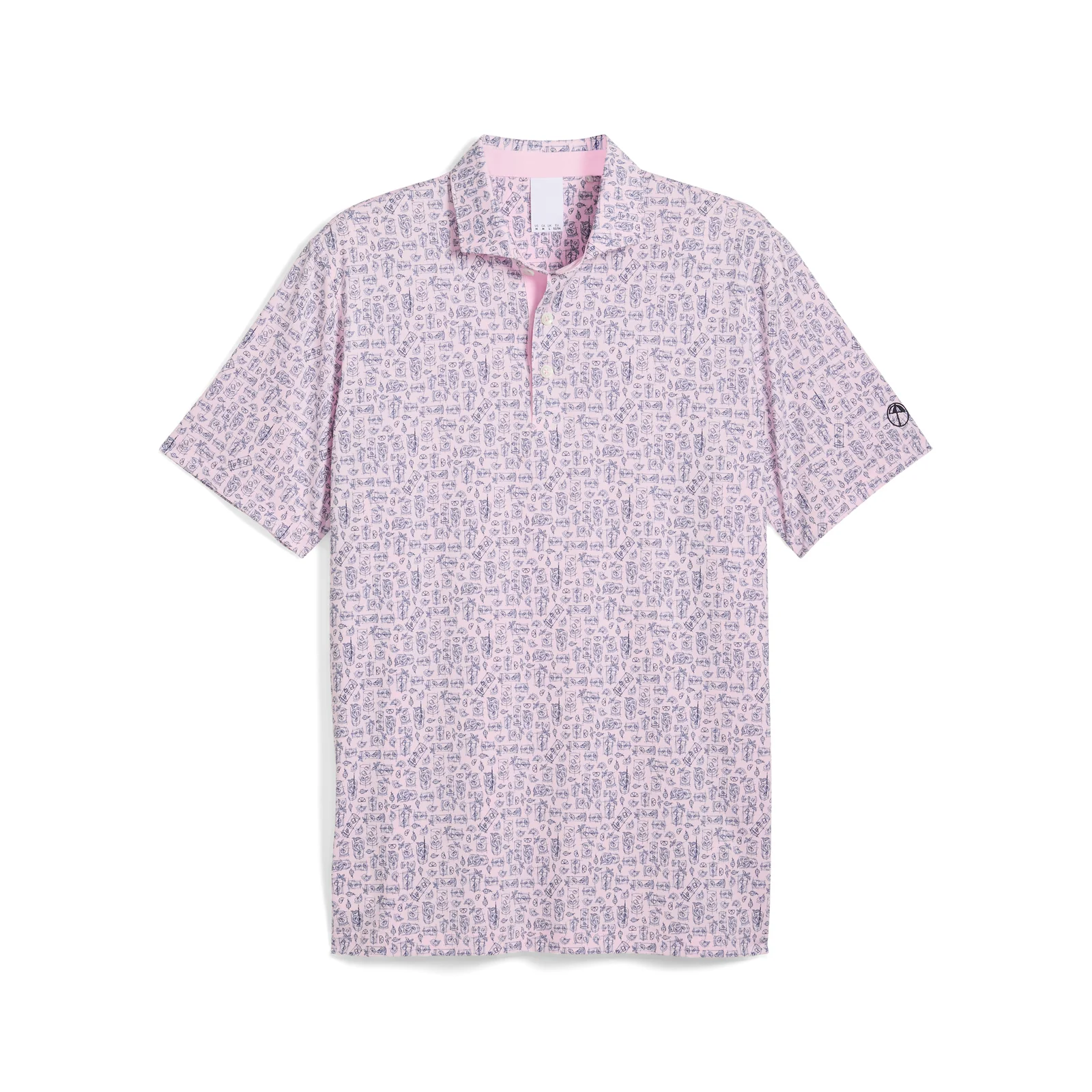 Men's PUMA x AP Sketch Pale Pink Golf Polo