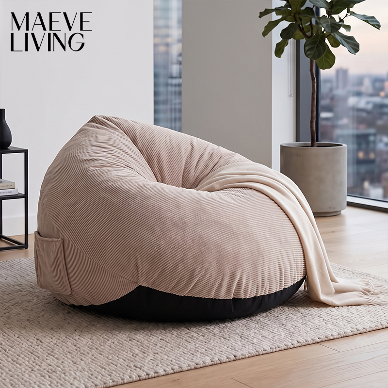 Corduroy Indoor Foam Beanbag