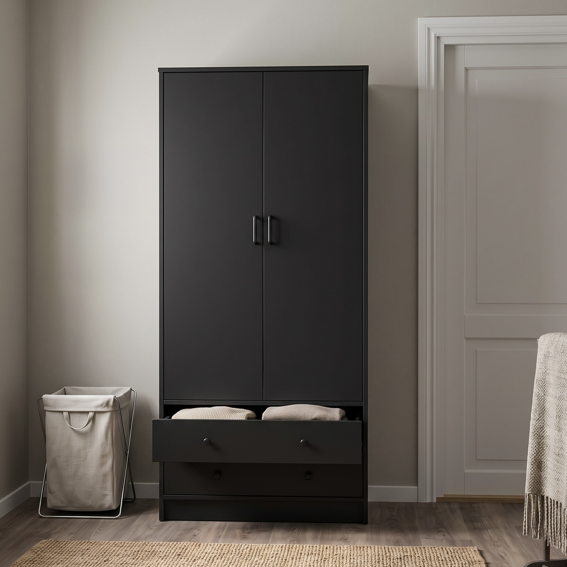 Florance 2-Door Freestanding Wardrobe